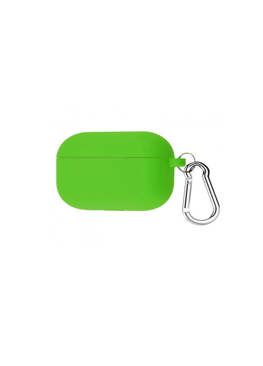 Силіконовий чохол для Airpods Pro зелений з карабіном захисний Green ARM (231444650)