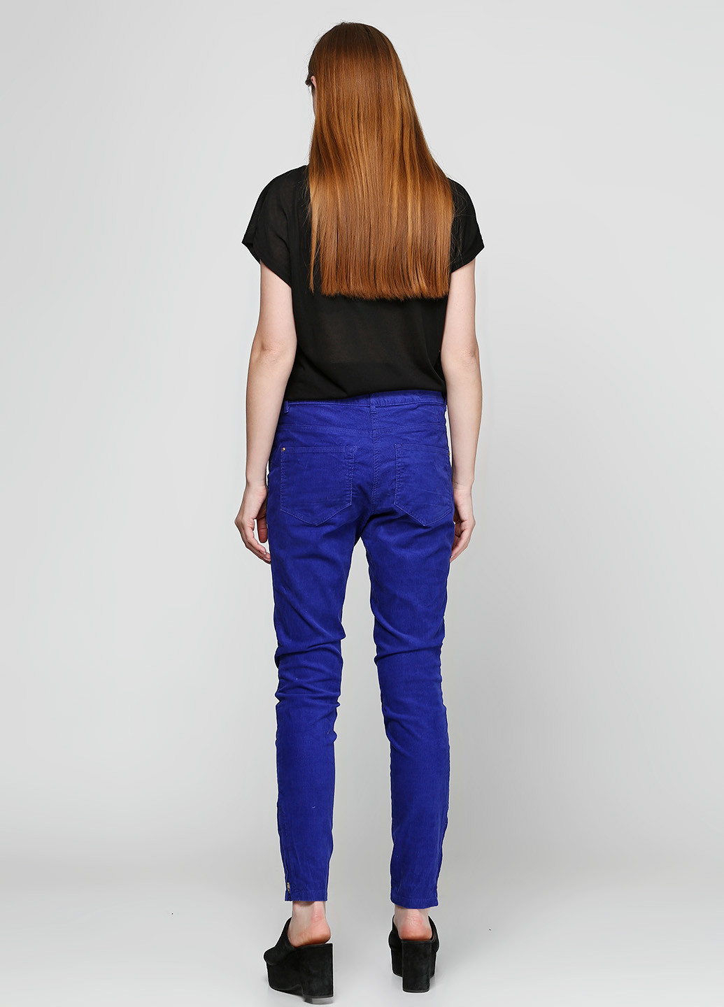 Фиолетовые кэжуал демисезонные брюки H&M
