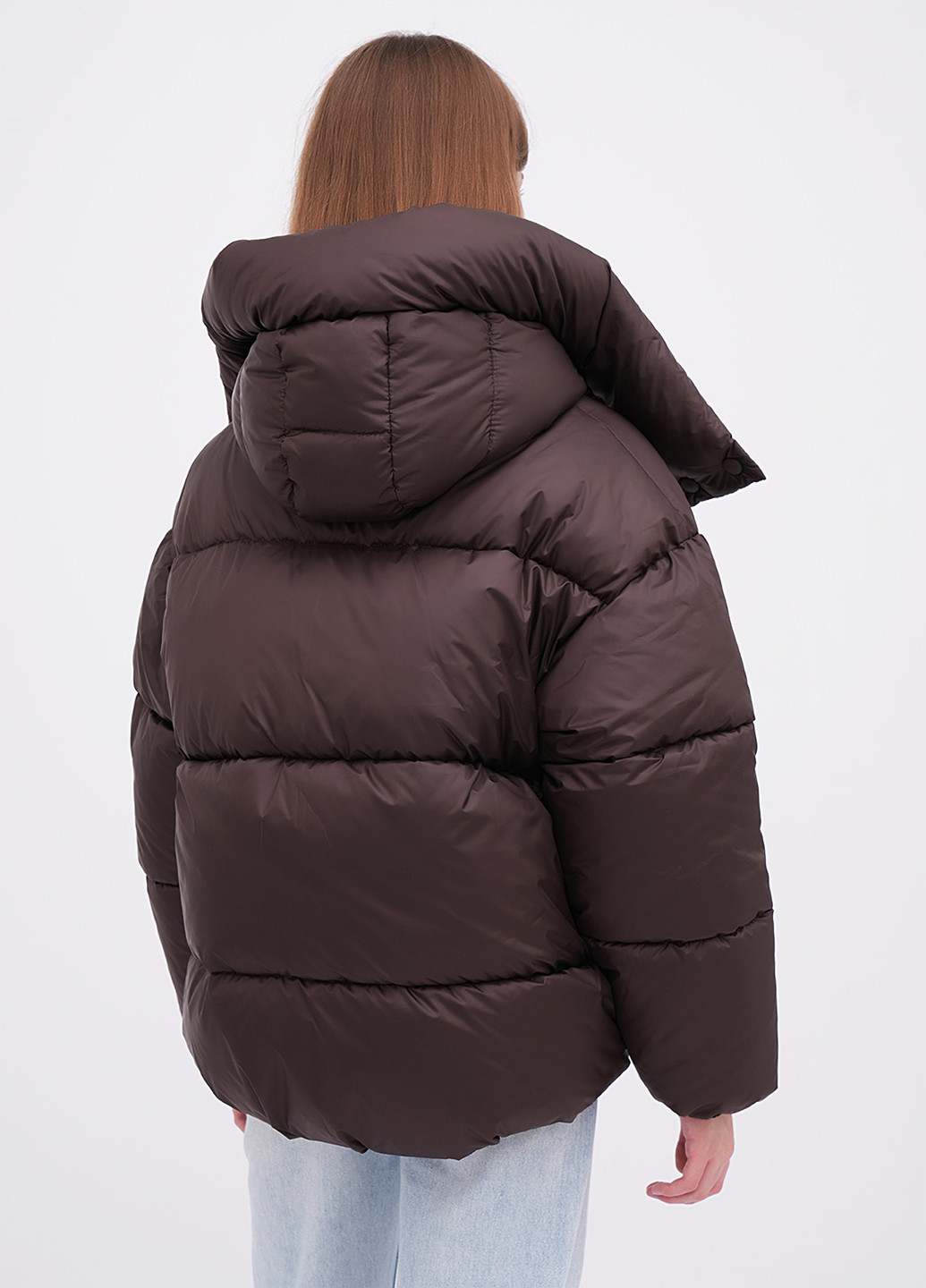 Коричневый зимний Пуховик EQUILIBRI