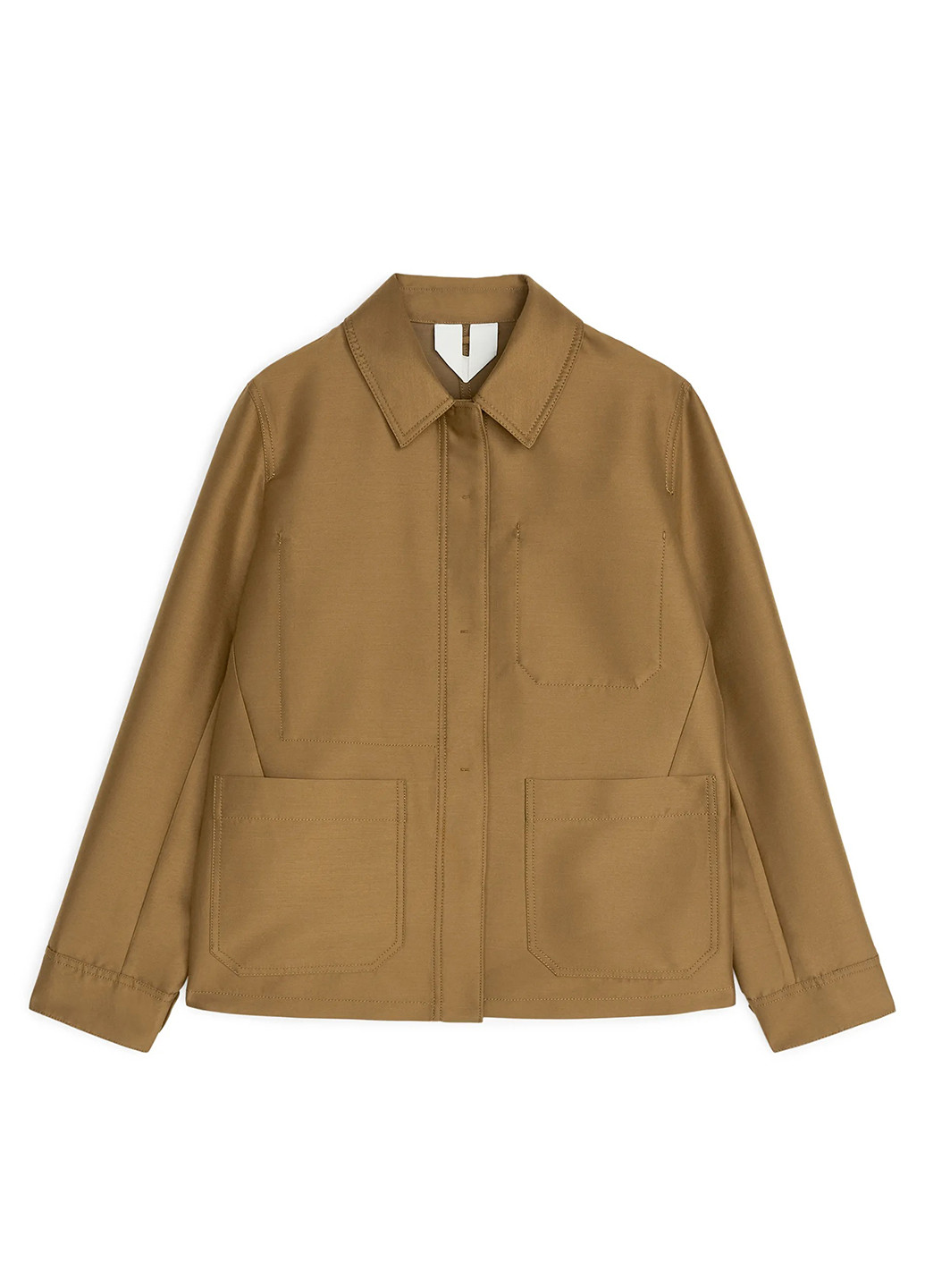 Светло-коричневый женский жакет Arket однотонный - демисезонный