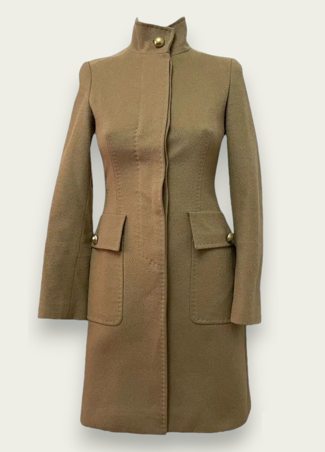 Светло-коричневое демисезонное Пальто однобортное H&M