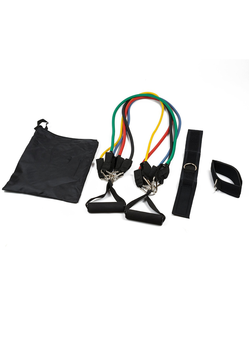 Универсальный набор эспандеров Бубновского из 5 шт (трубчатые резиновые жгуты для фитнеса - тренировки по методике профессора) EasyFit (241214972)