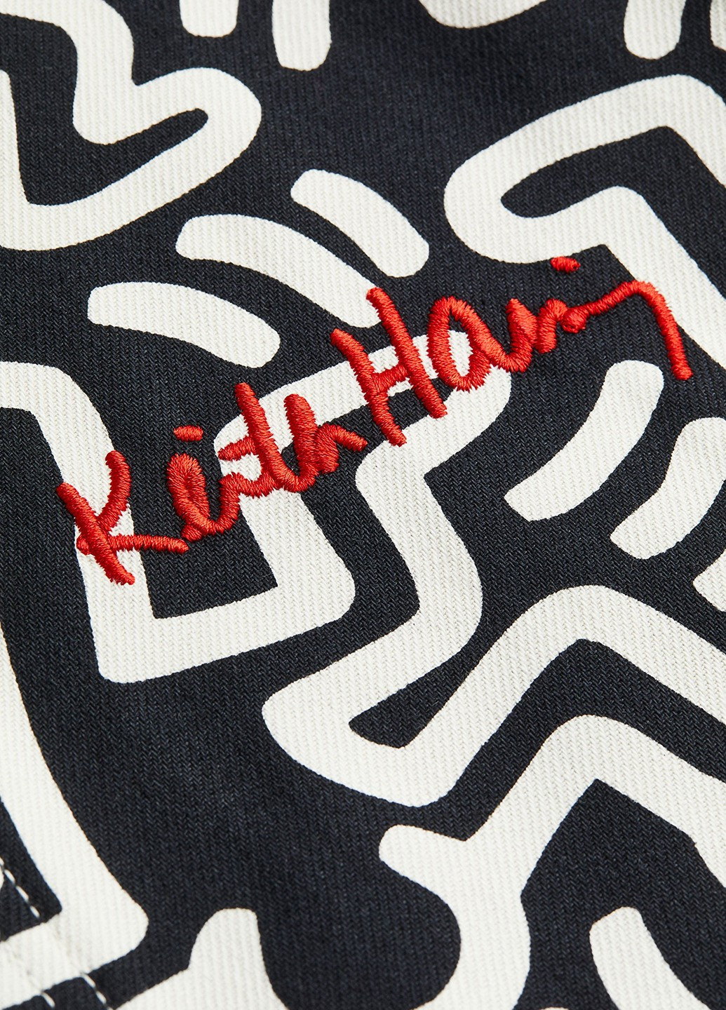 Черно-белая демисезонная куртка H&M