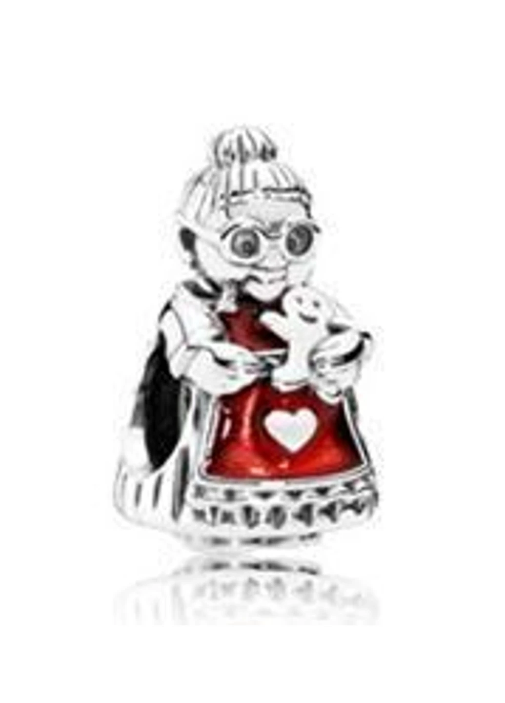 Серебряный шарм для браслетов Пандора "Миссис санта" 792005EN07 No Brand (252433368)
