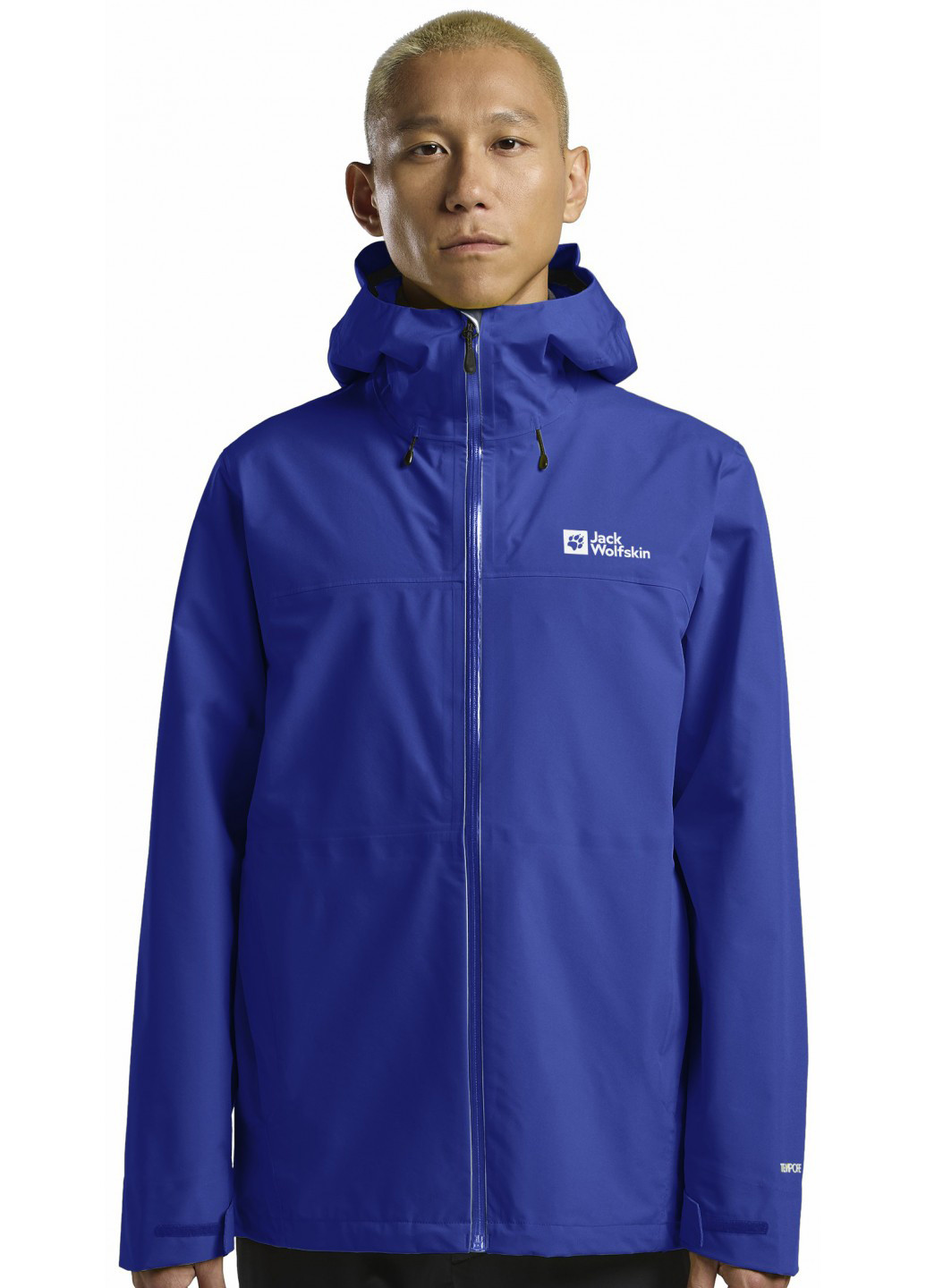 Синя демісезонна вітровка Jack Wolfskin HIGHEST PEAK 3L JKT M