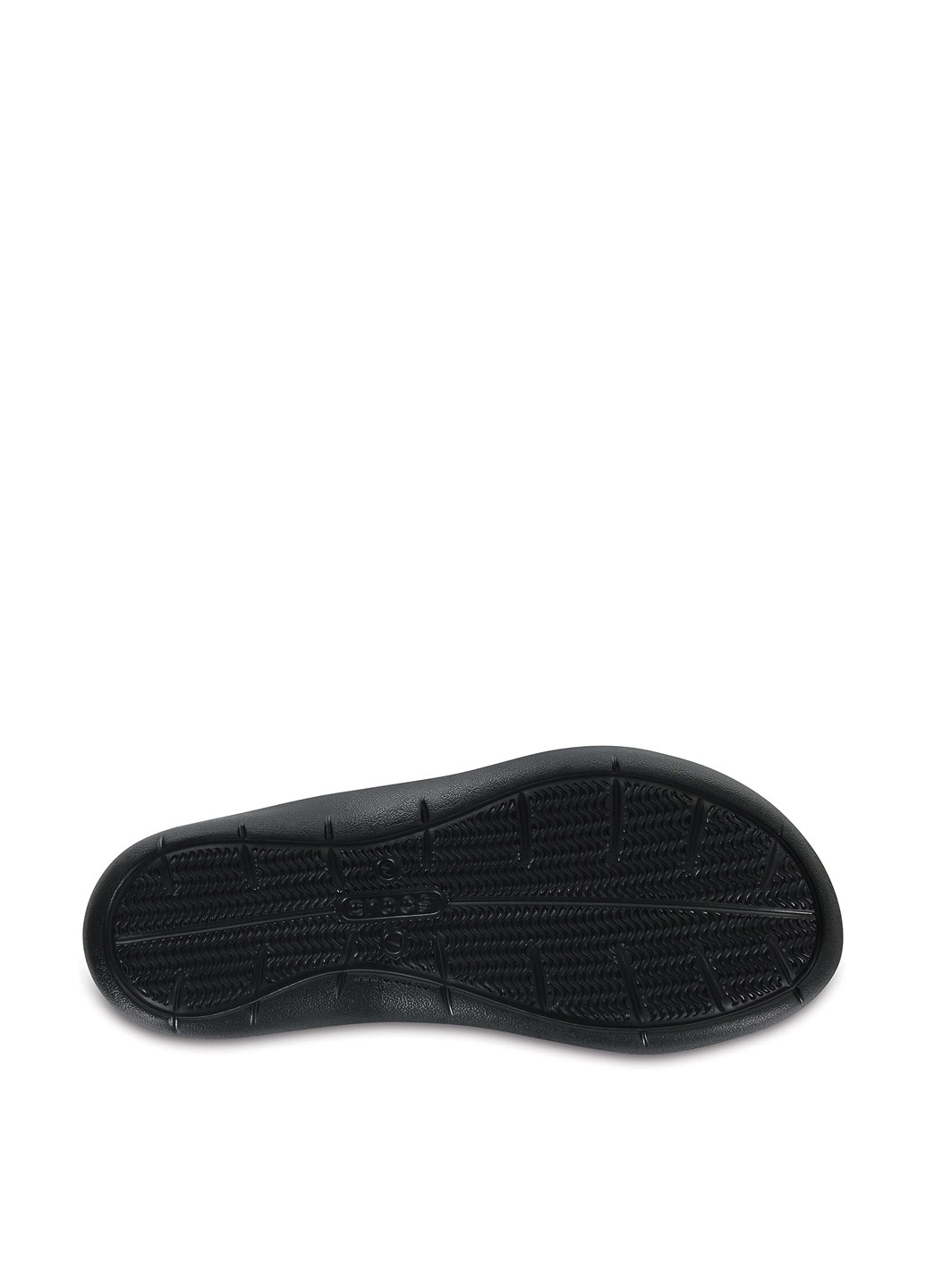 Черные шлепанцы Crocs с логотипом