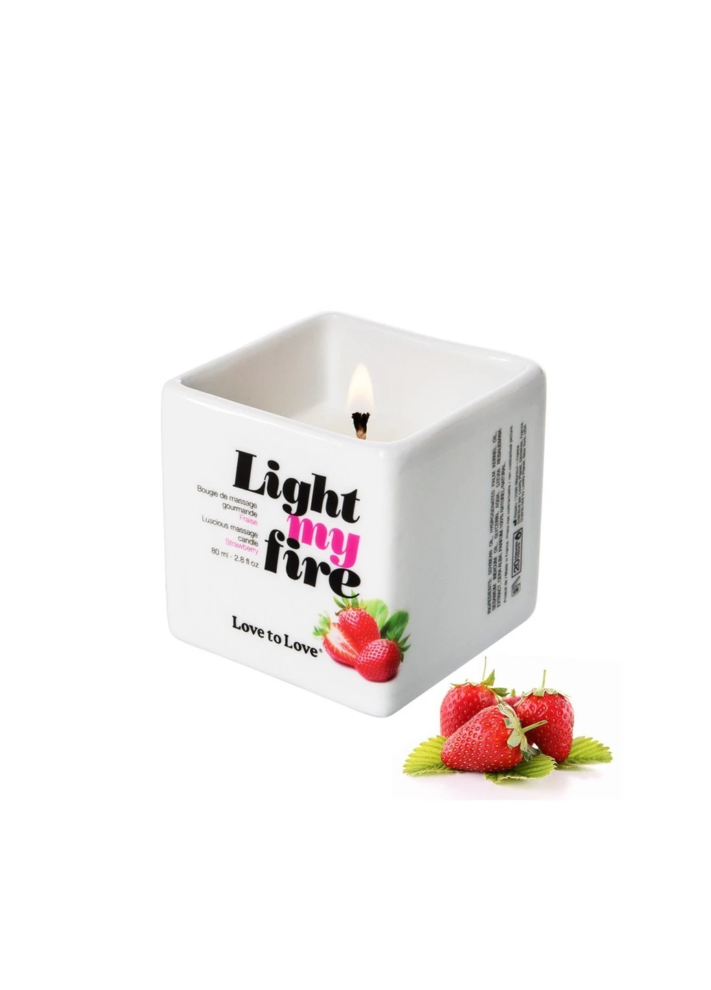 Массажная свеча LIGHT MY FIRE Strawberry (80 мл) Love To Love (252383345)