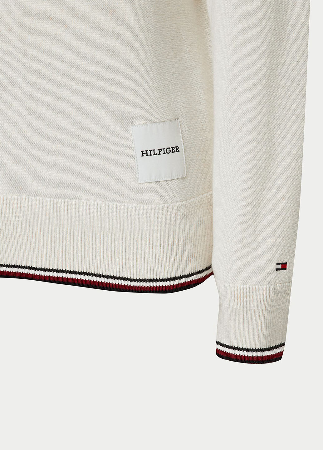 Белый зимний джемпер джемпер Tommy Hilfiger