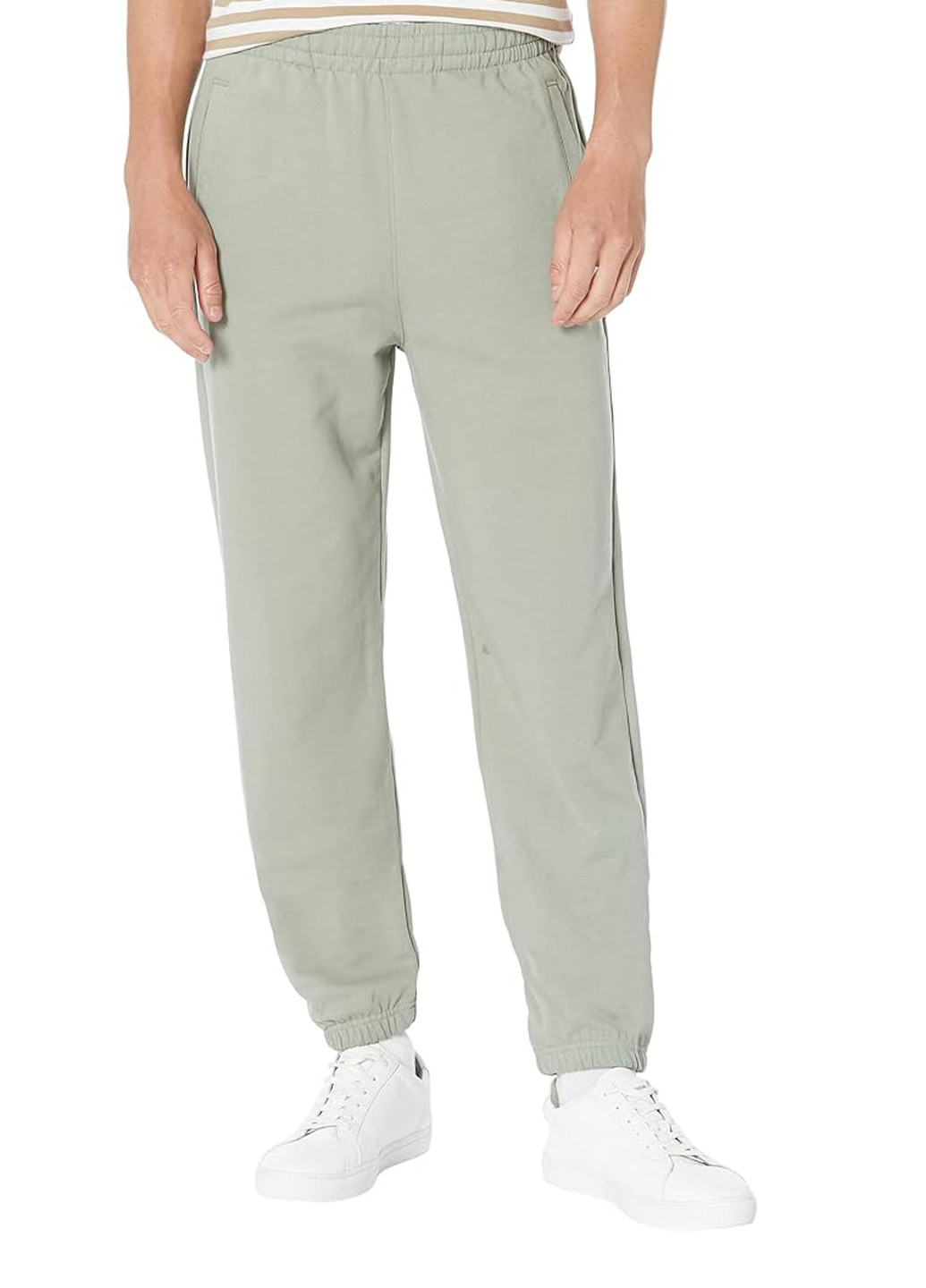 Серо-зеленые спортивные демисезонные джоггеры брюки Calvin Klein