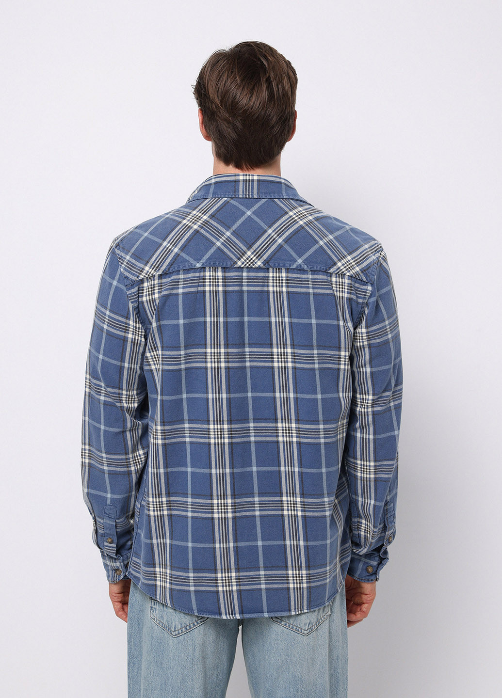 Синяя кэжуал рубашка в клетку Colin's