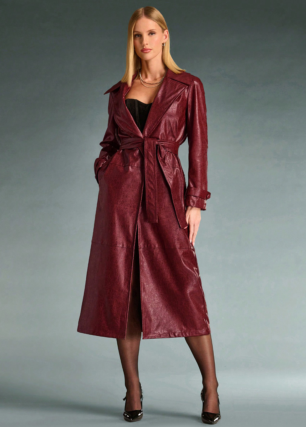 Плащ SHEIN тренчкот на завязках демисезон (334101870)