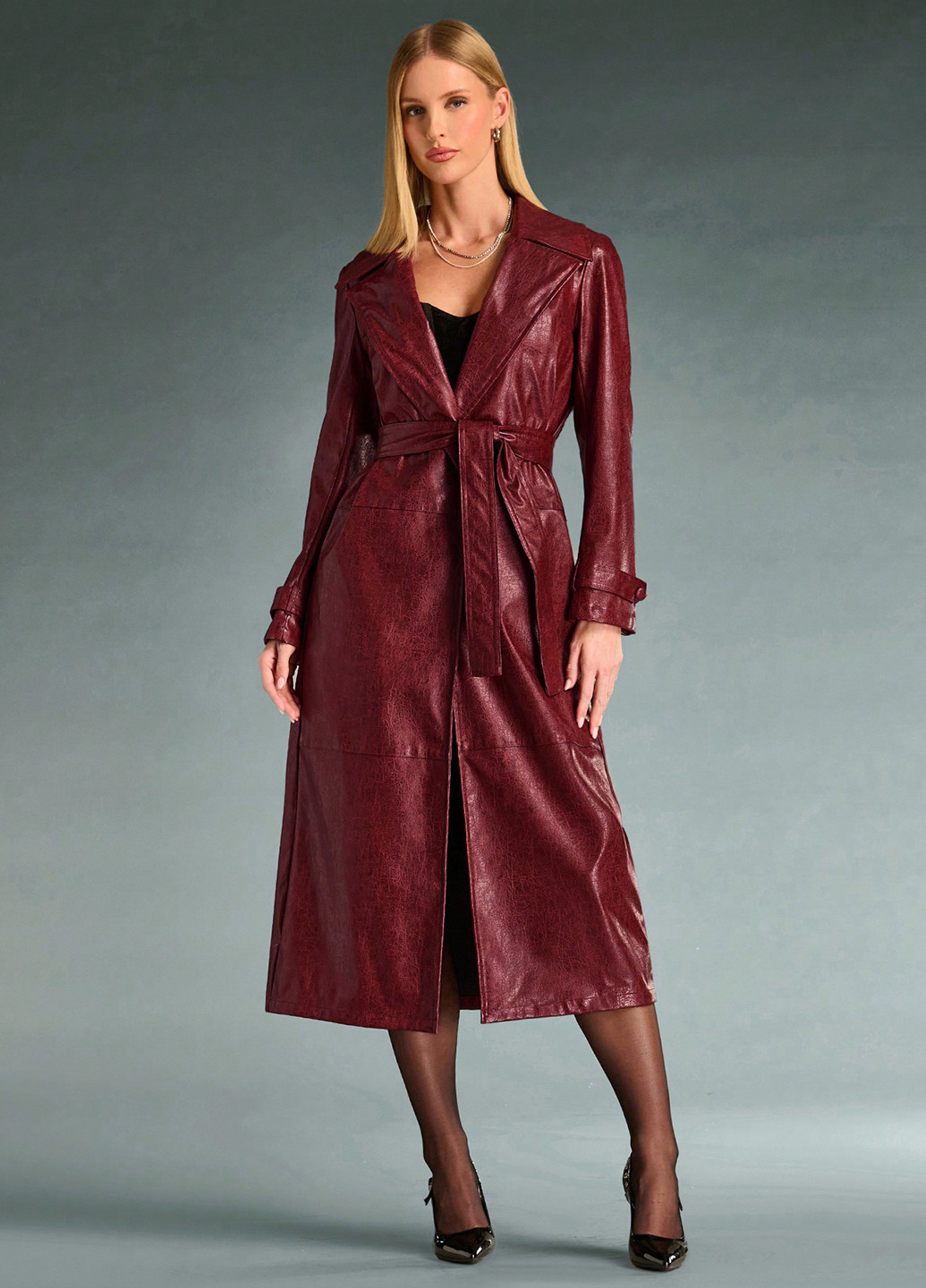 Плащ SHEIN тренчкот на завязках демисезон (334101870)