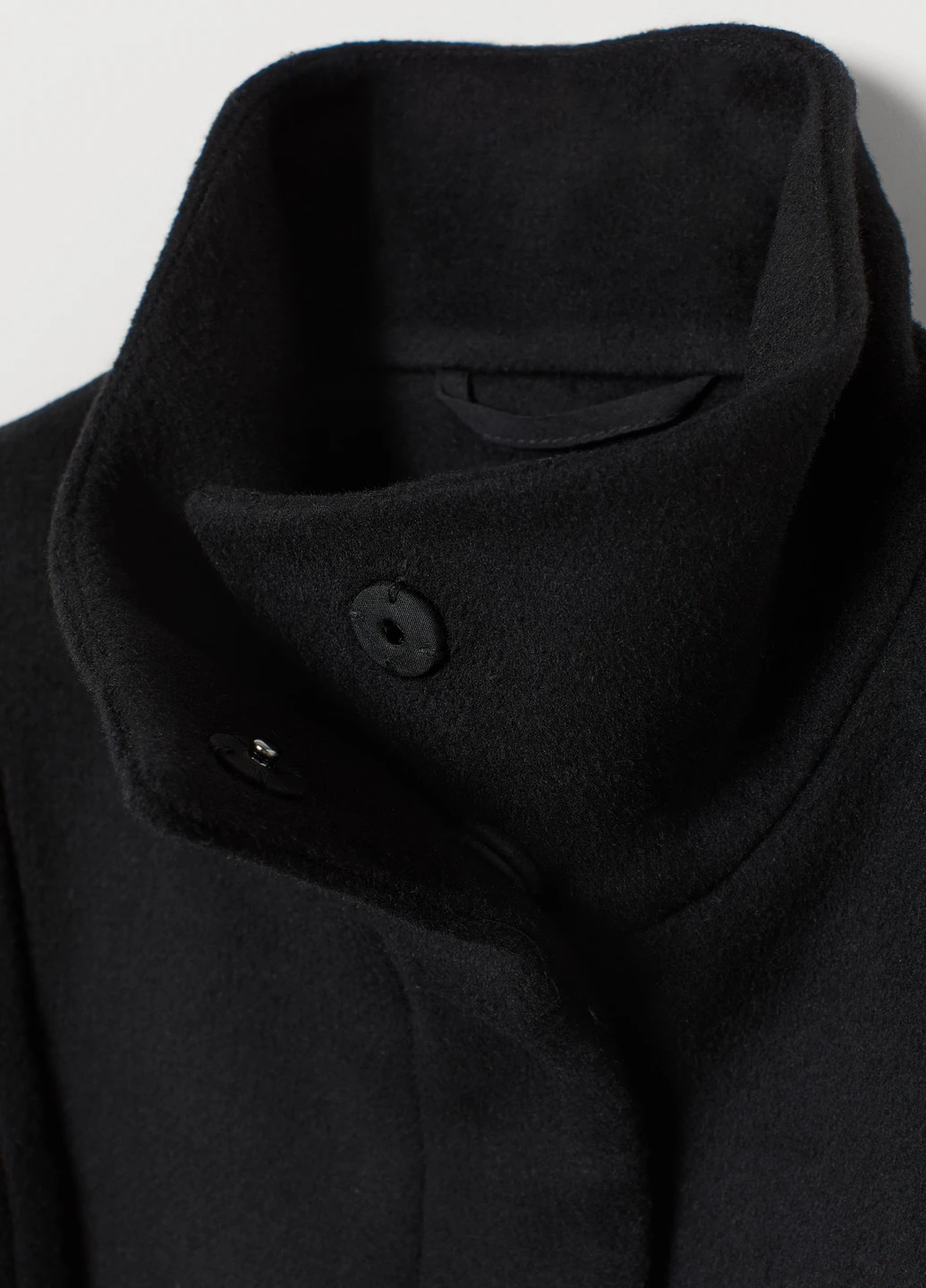 Черное демисезонное Полупальто H&M
