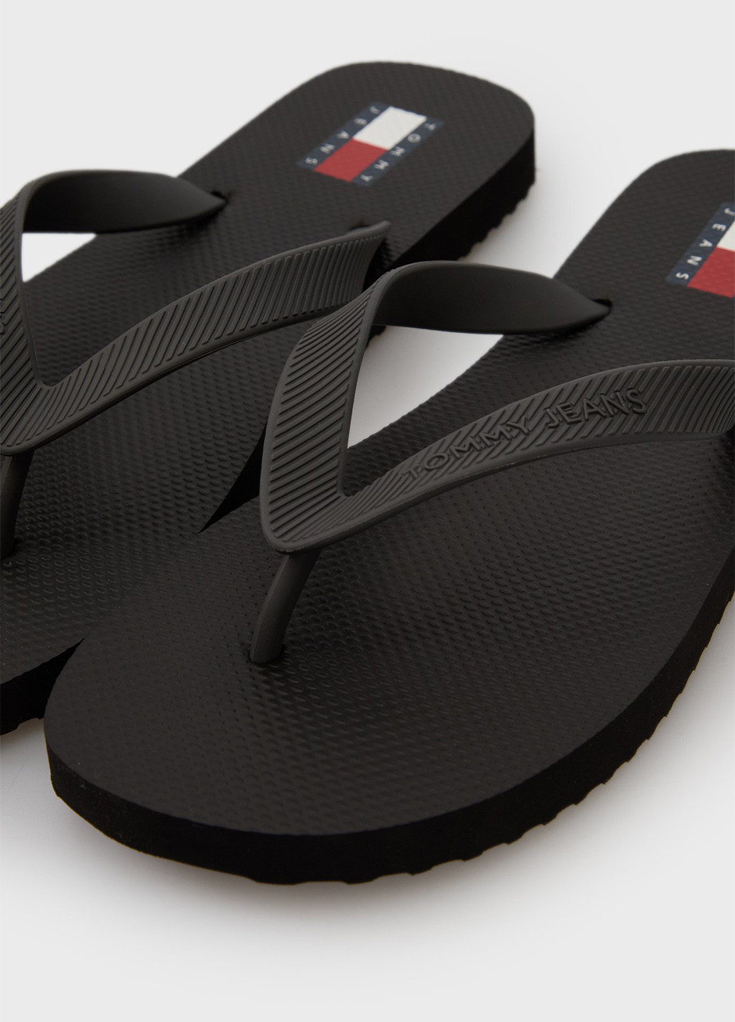 Черные пляжные, кэжуал вьетнамки Tommy Jeans