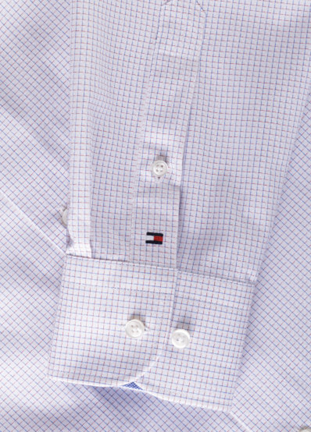 Белая кэжуал рубашка в клетку Tommy Hilfiger