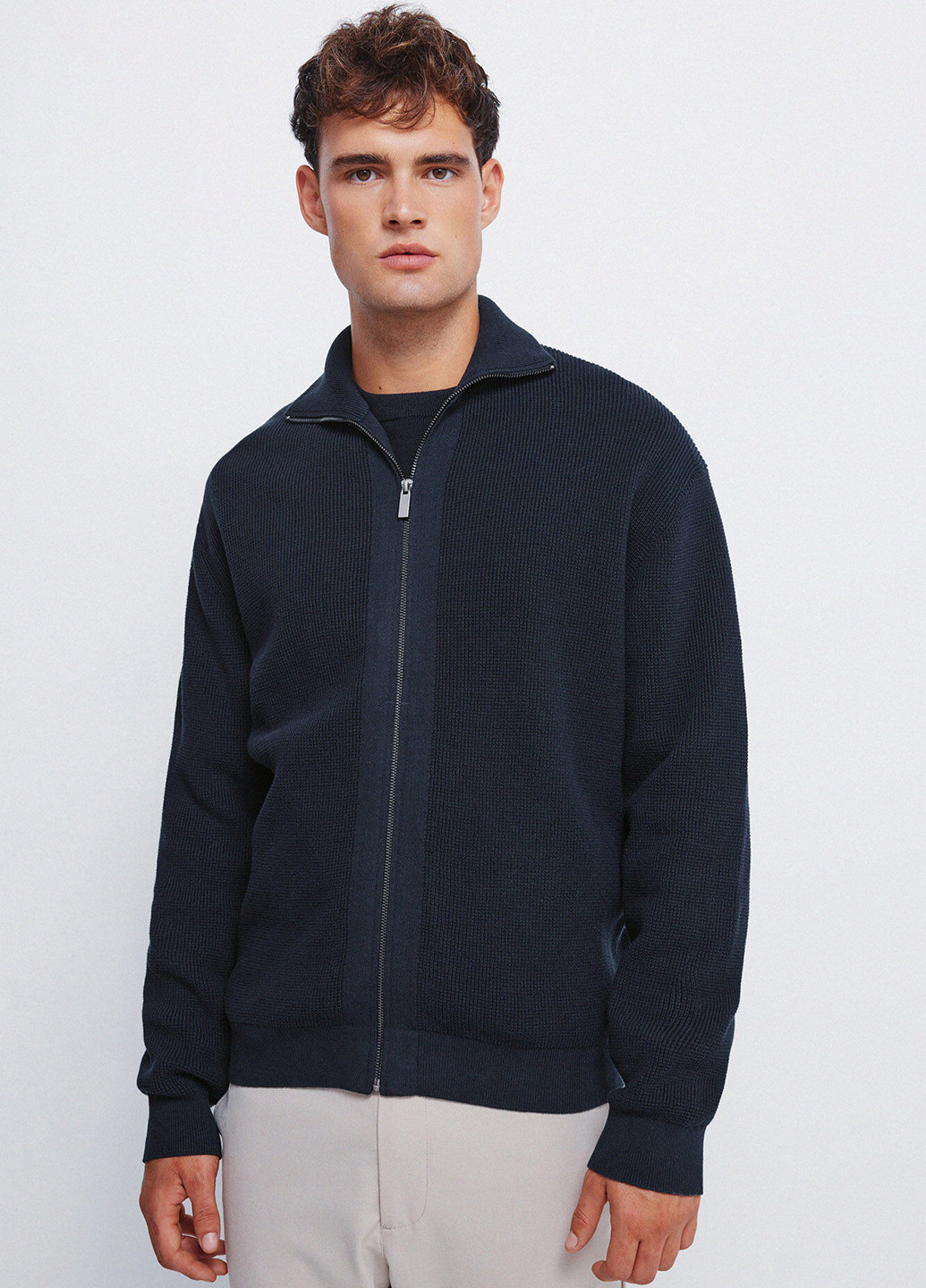 Темно-синий демисезонный кардиган Springfield