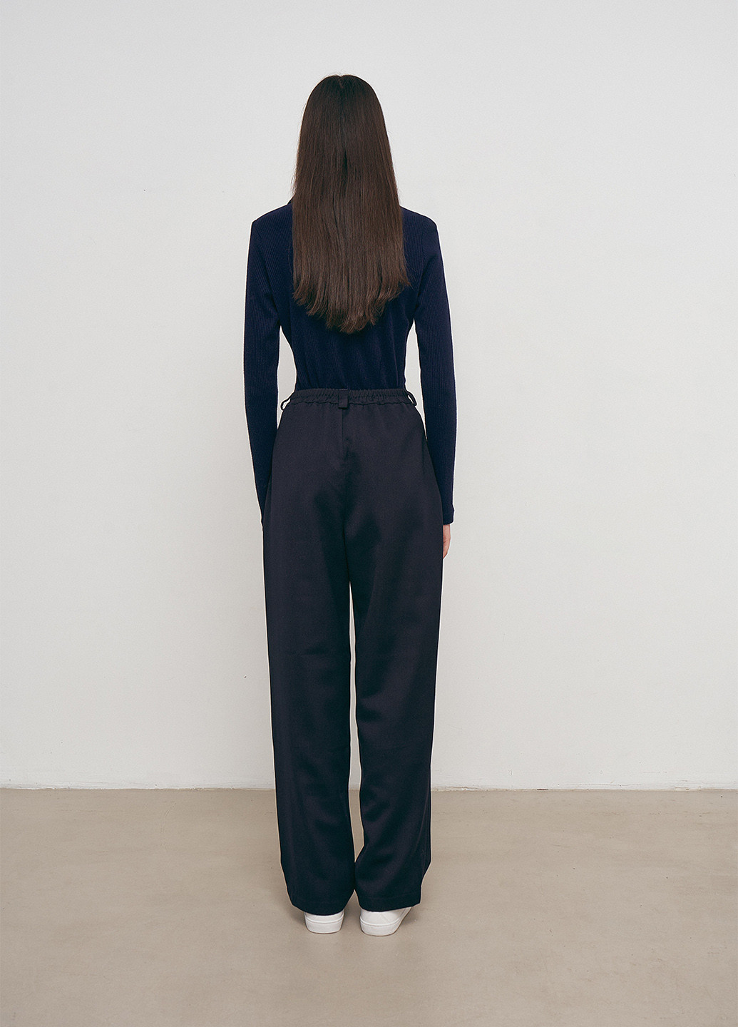 Темно-синие кэжуал демисезонные брюки Anna Yakovenko