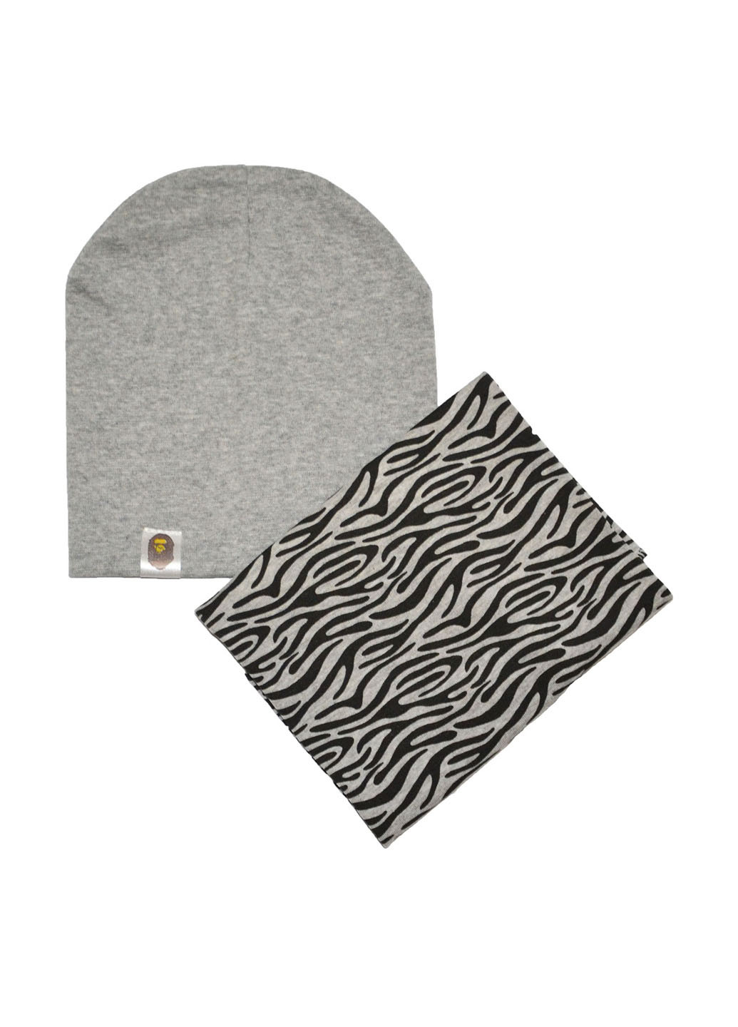 Серый демисезонный комплект (шапка, шарф-снуд) Sweet Hats