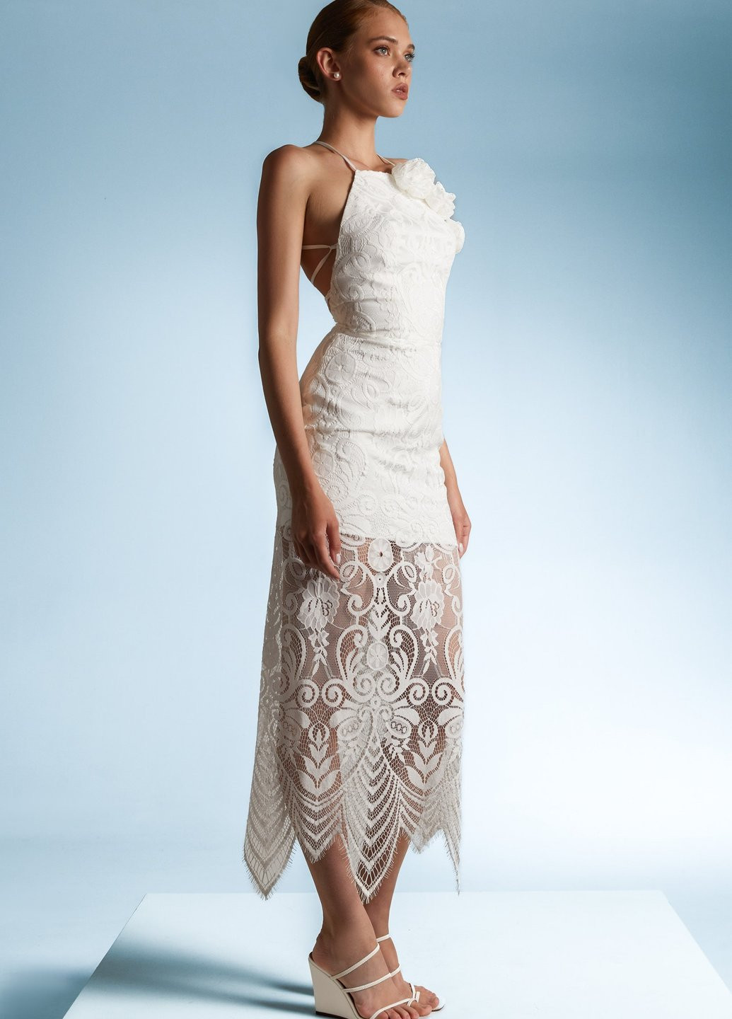 Молочна кежуал сукня силуетна Gepur однотонна