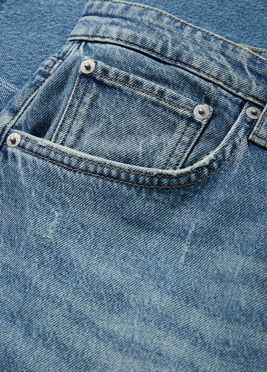 Темно-голубые демисезонные зауженные джинсы C&A