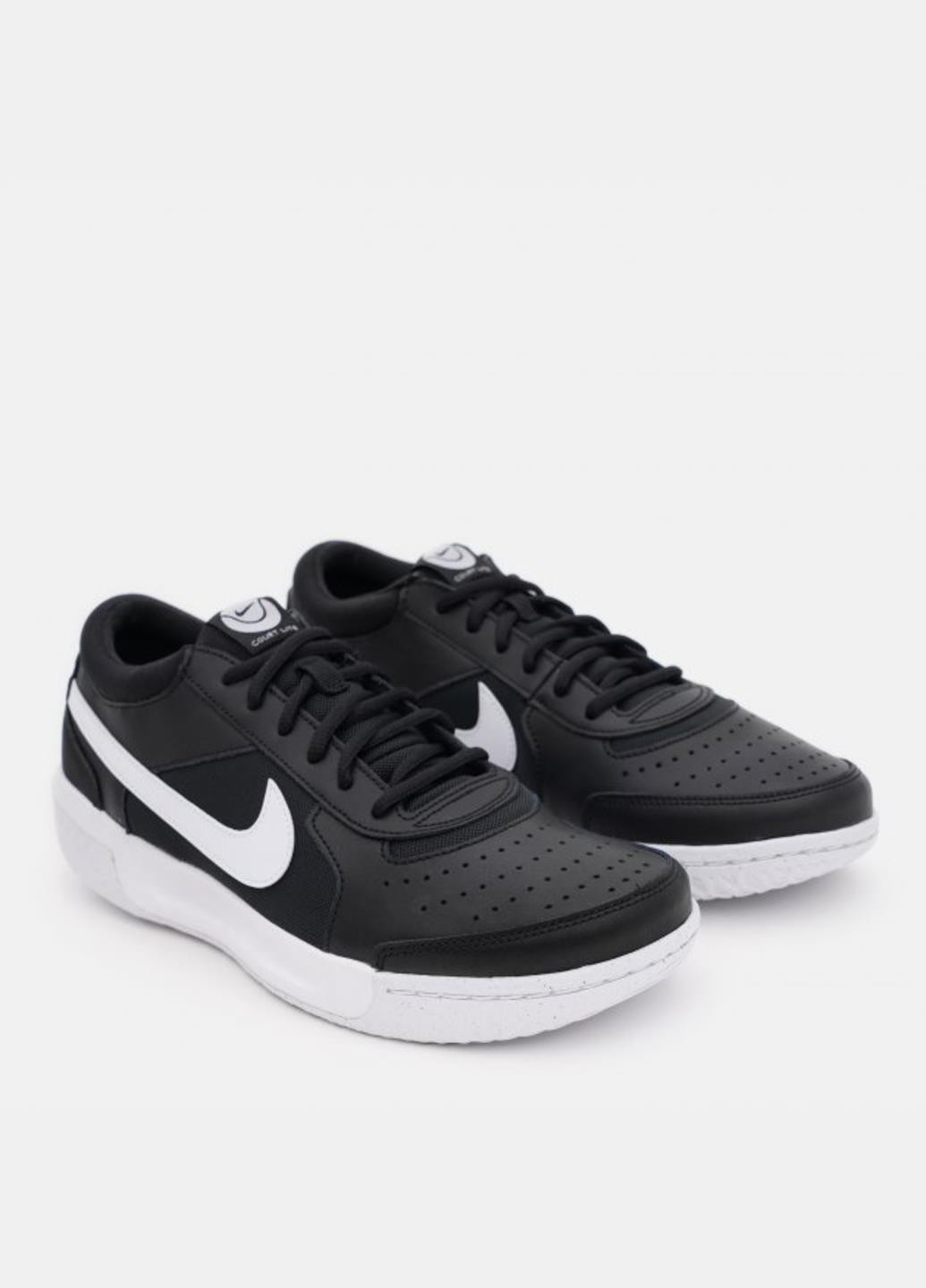 Черно-белые демисезонные кроссовки dv3258-001 Nike ZOOM COURT LITE 3