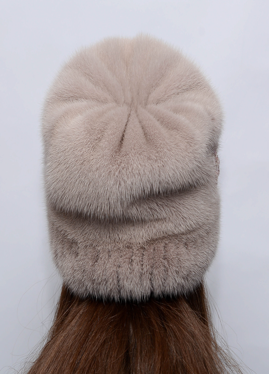 Женская норковая шапка кубанка Меховой Стиль камелия (207170928)