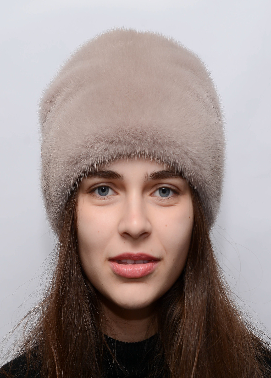 Женская норковая шапка кубанка Меховой Стиль камелия (207170928)