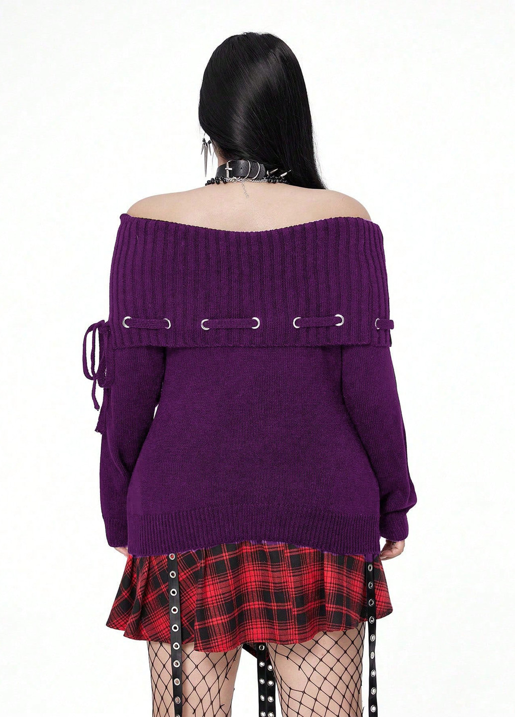 Темно-фіолетовий демісезонний джемпер джемпер SHEIN