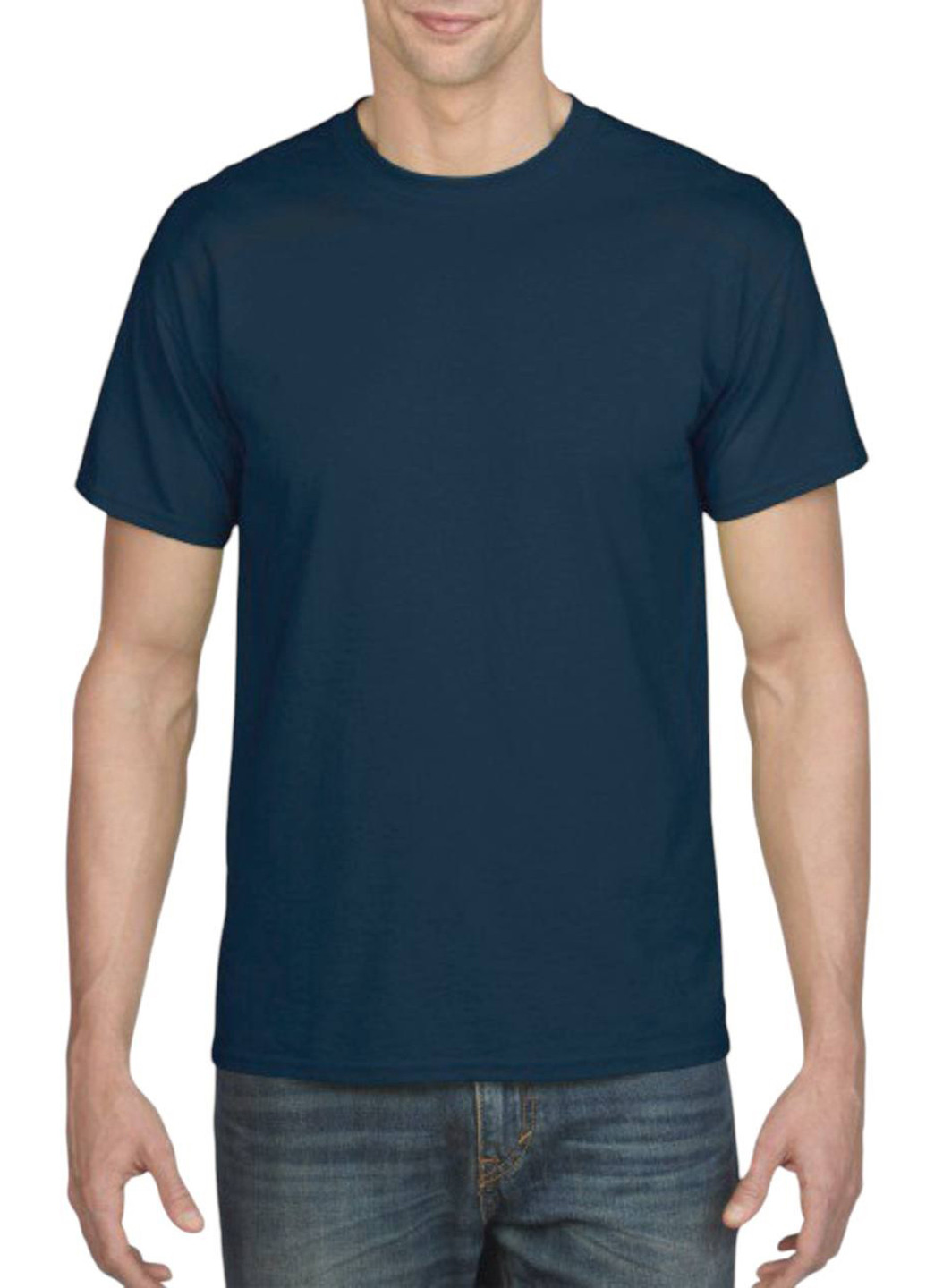 Сіро-синя футболка Gildan