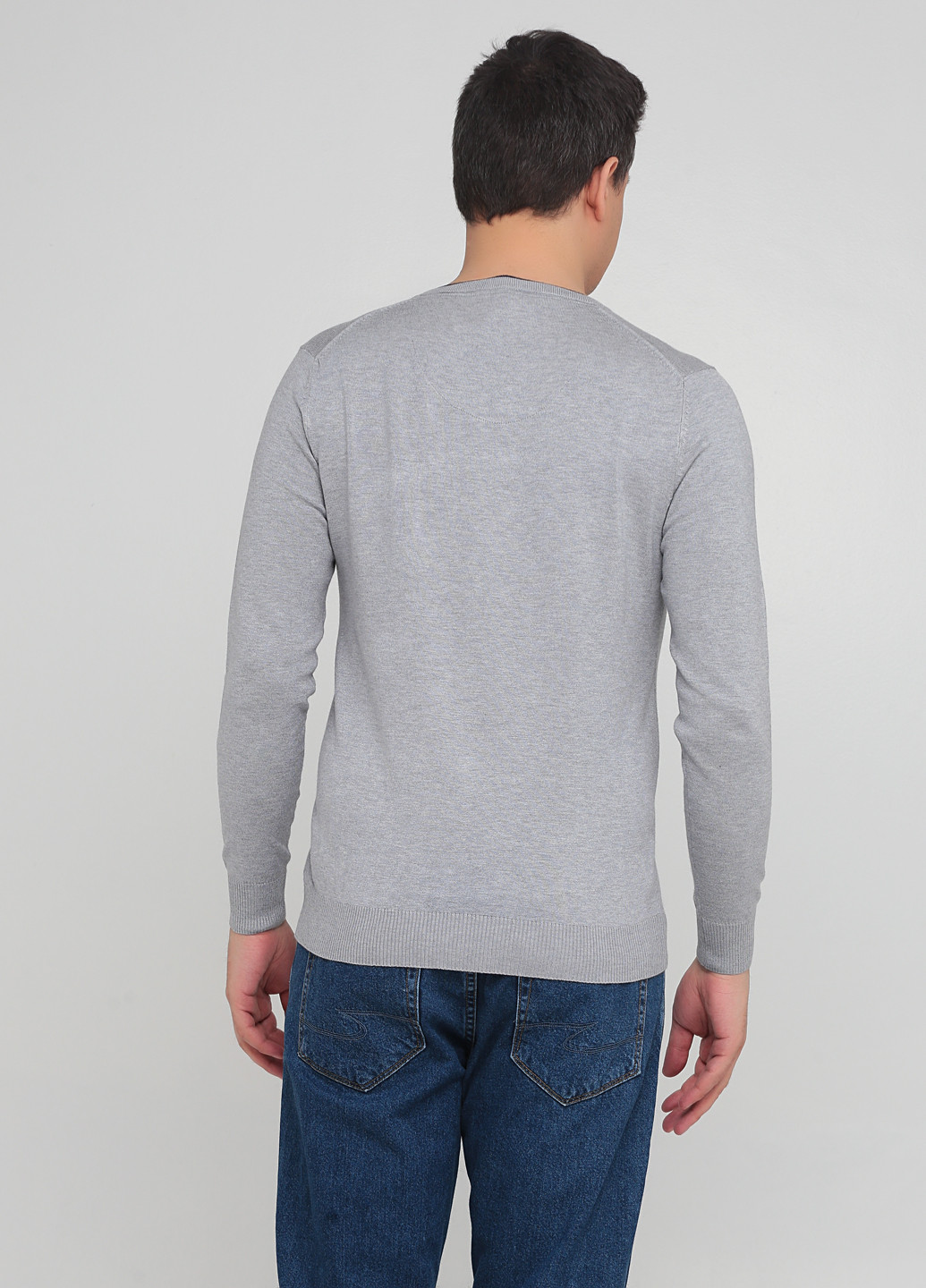 Светло-серый демисезонный пуловер пуловер Benson & Cherry