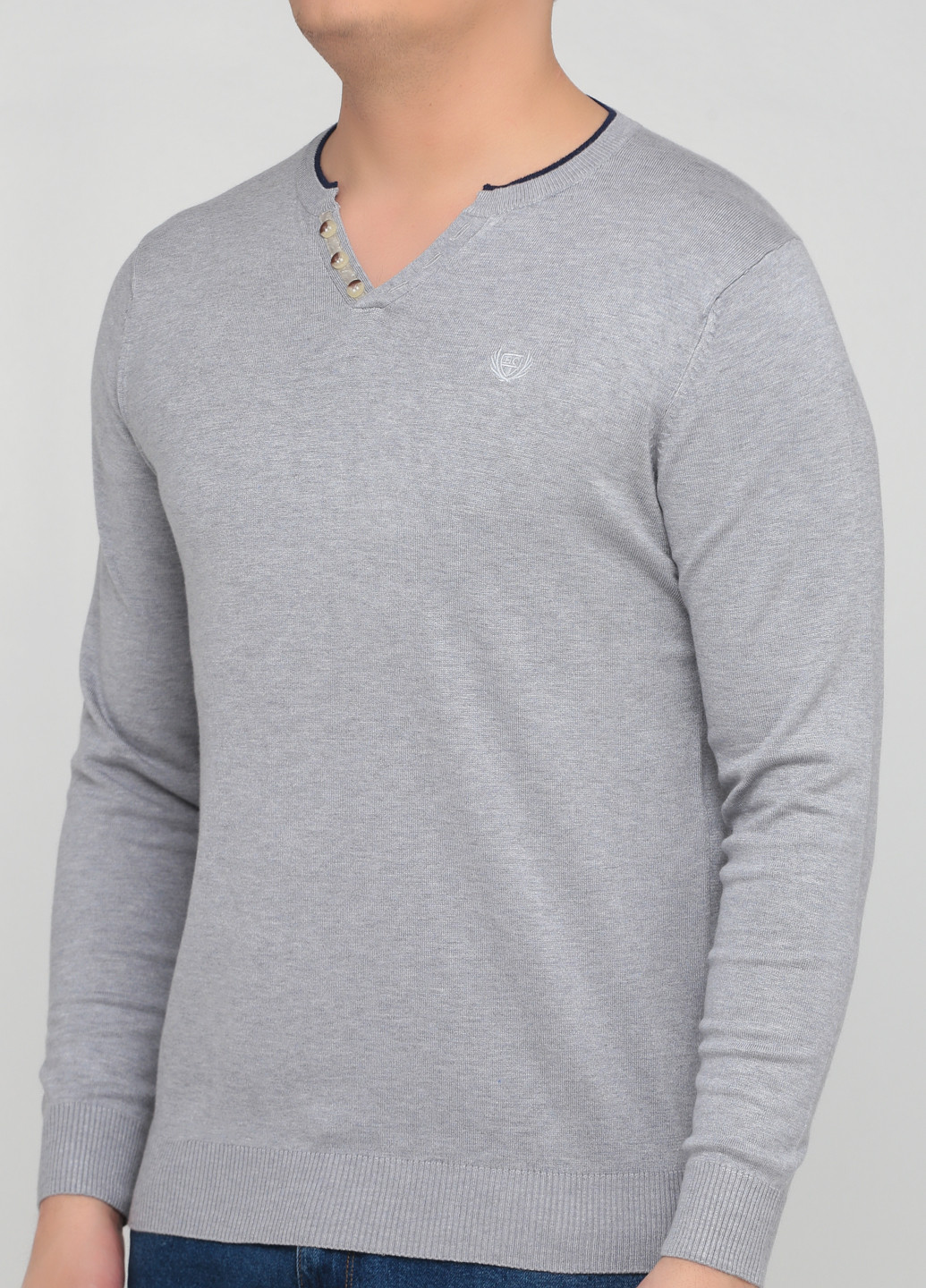 Світло-сірий демісезонний пуловер пуловер Benson & Cherry