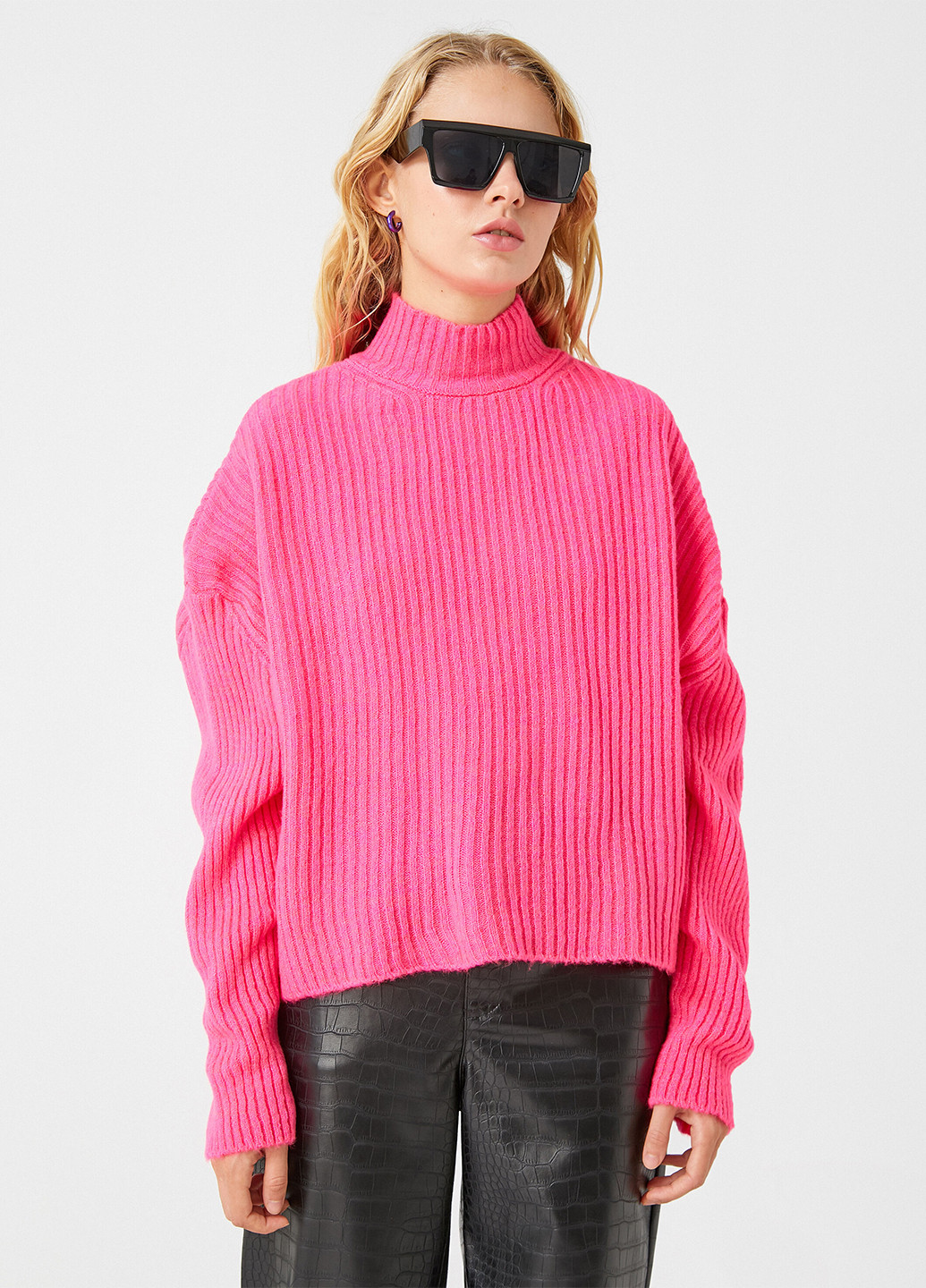 Розовый демисезонный свитер KOTON