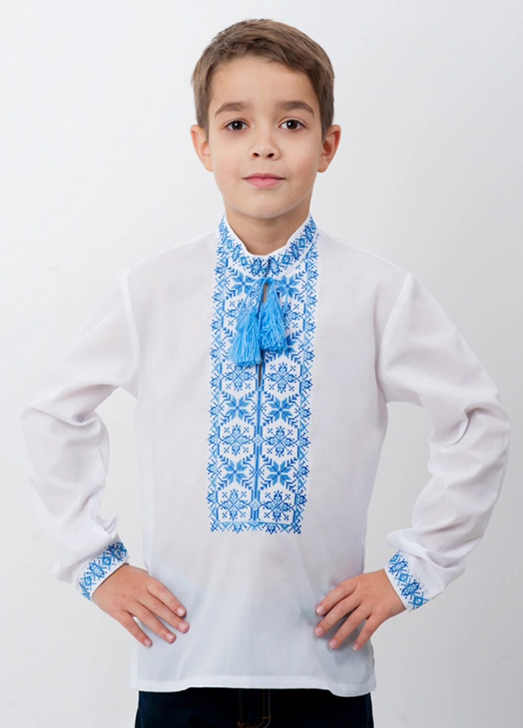 Біла вишиванка Vyshyvanka візерунок орнамент (126268799)