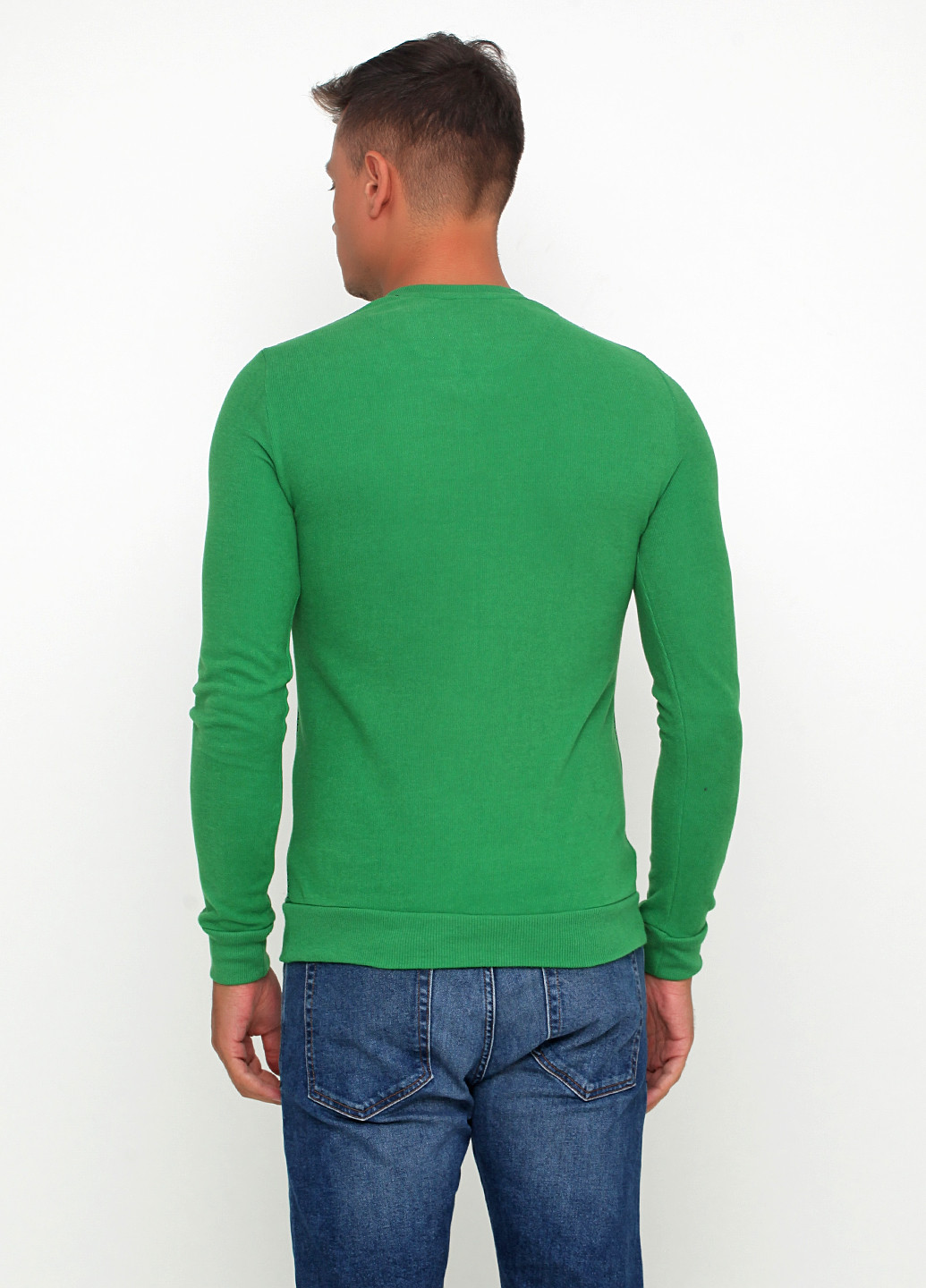 Зеленый демисезонный пуловер пуловер DKM