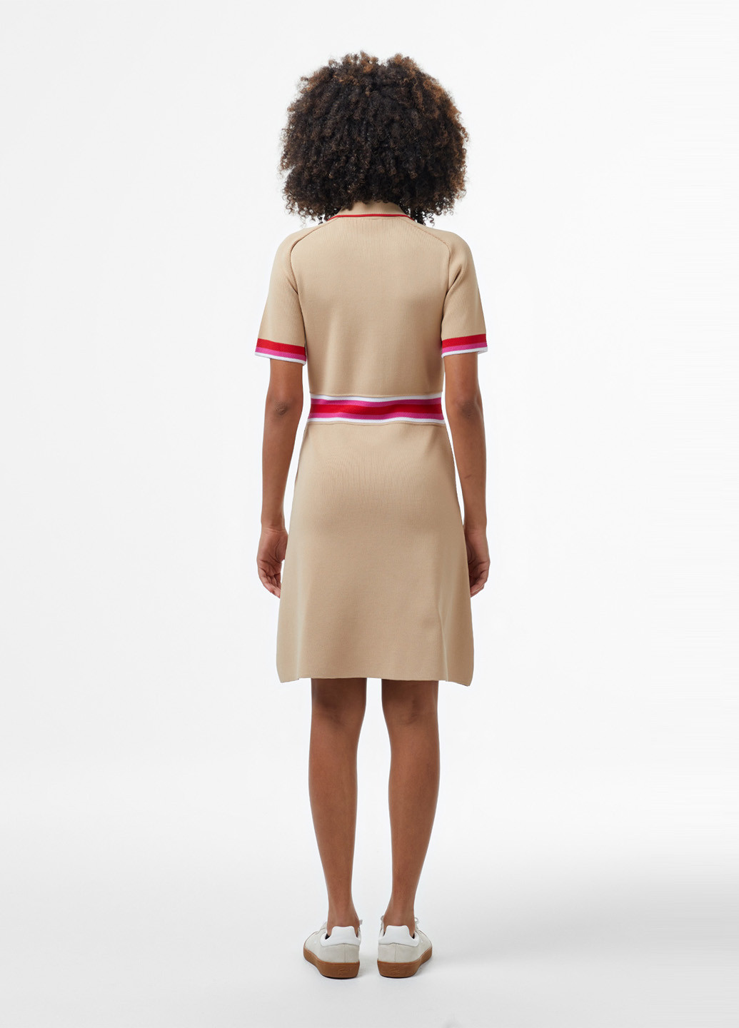 Бежева кежуал сукня поло Lacoste однотонна