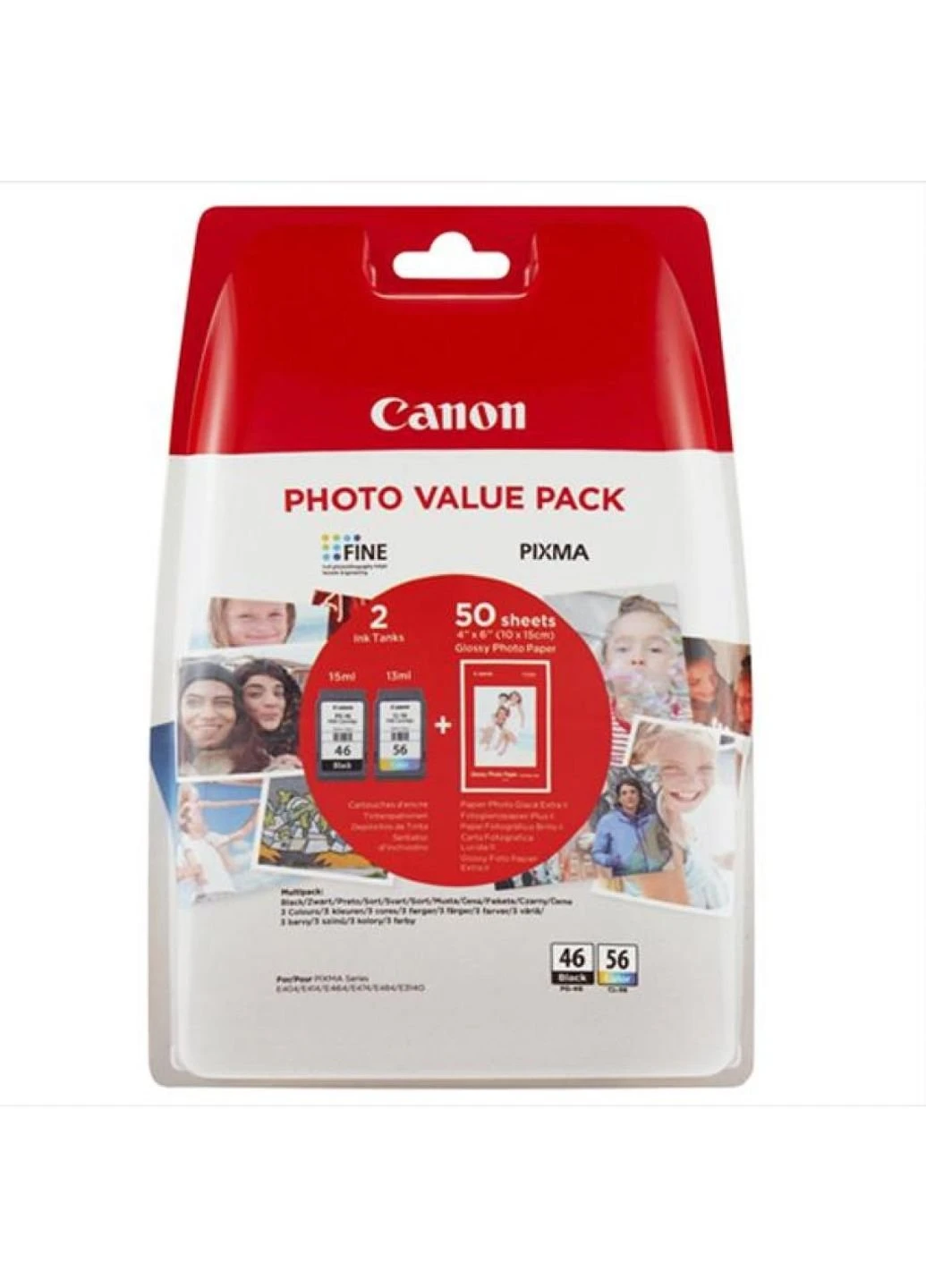 Картридж PG-46 + CL-56 + Paper (Multi Pack) (9059B003) Canon PG-46 + CL-56 + Paper (Multi Pack) (247616824)