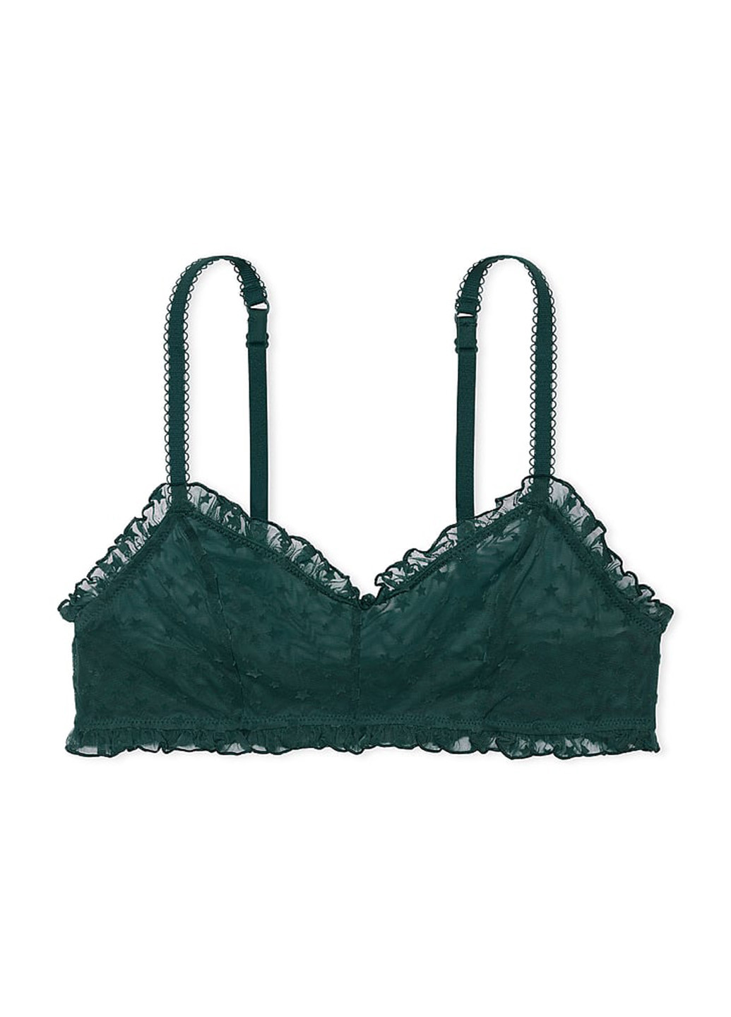 Темно-зеленый демисезонный комплект (бюстгальтер, трусики) Victoria's Secret