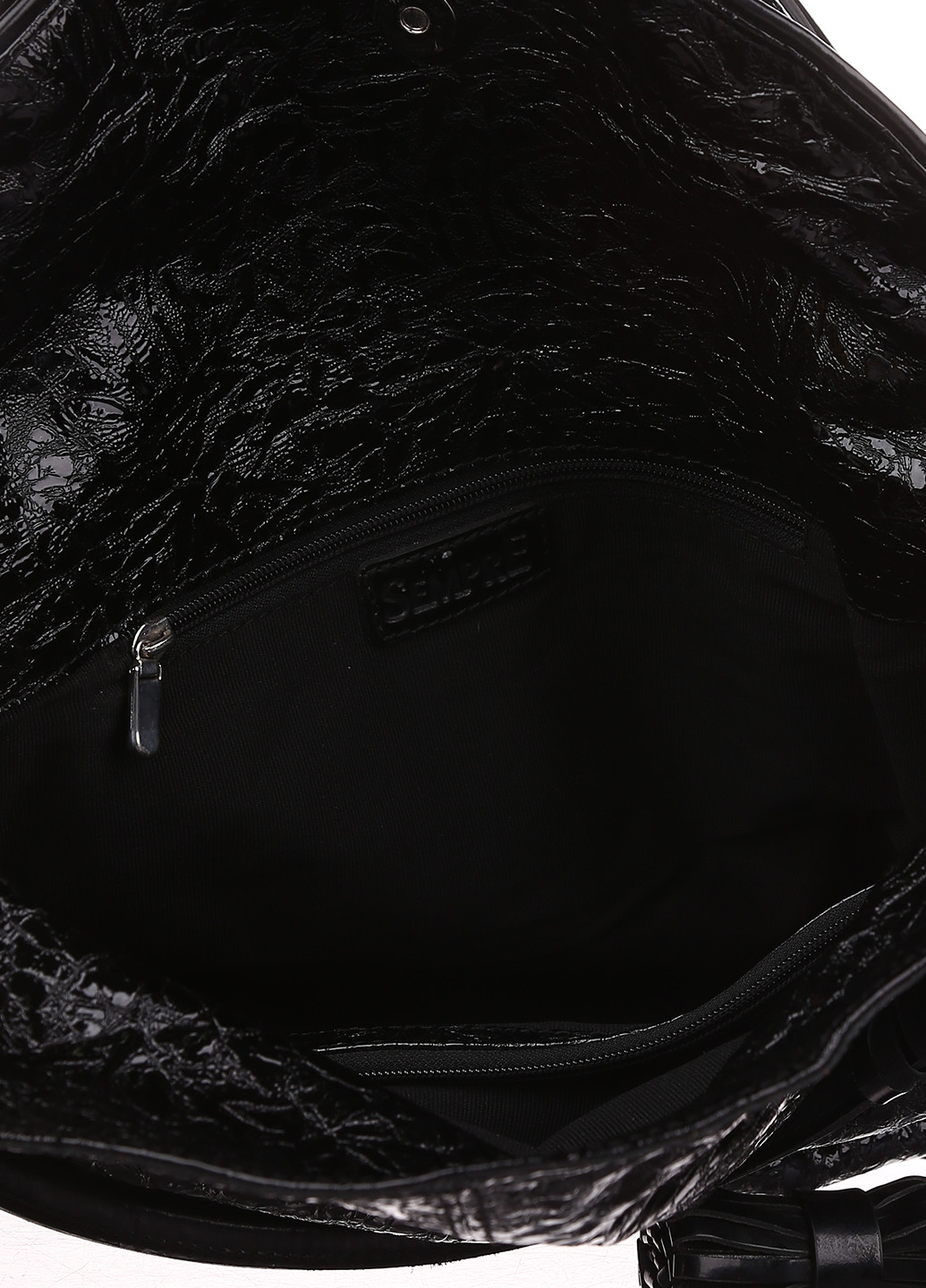 Сумка Sempre сумка-мішок однотонна чорна кежуал