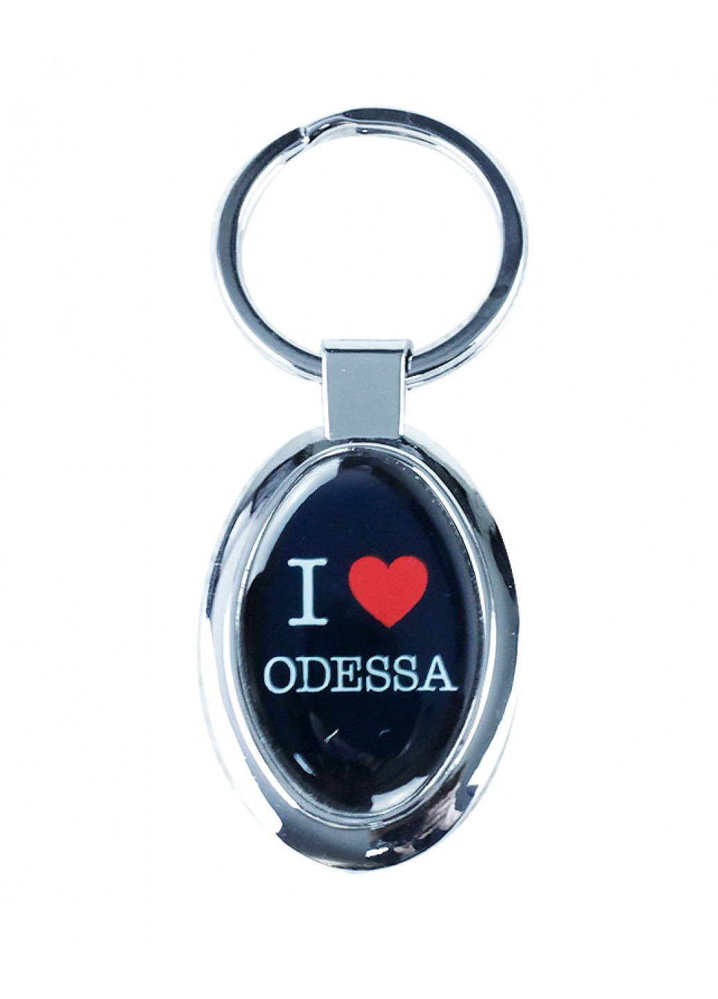 Брелок "I Love Odessa" чорний овальний, Champ 447276-2 o* (208083229)