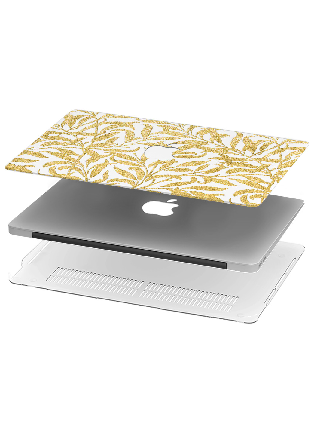 Чохол пластиковий для Apple MacBook Pro Retina 15 A1398 Золоті листя (Golden leaves) (6353-2363) MobiPrint (218857905)