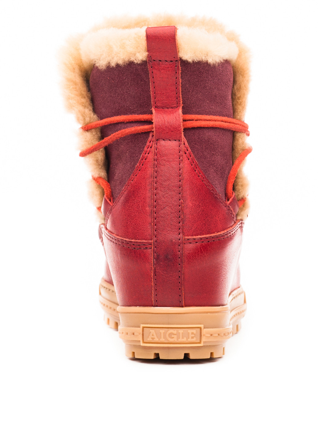 Зимние ботинки Aigle с мехом из натуральной замши