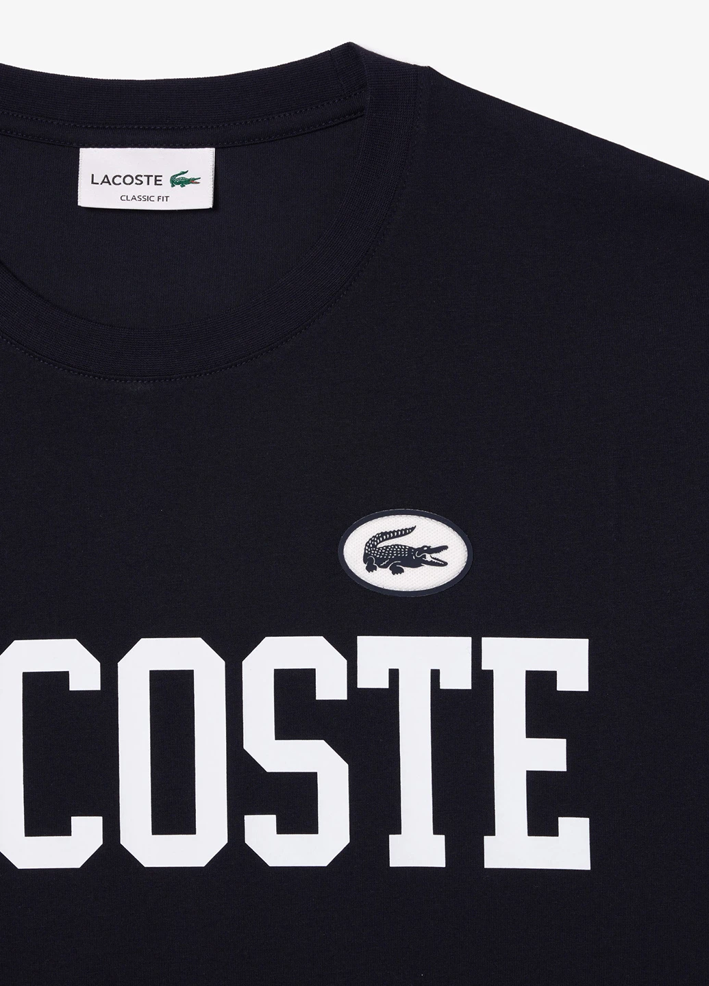 Темно-синя футболка Lacoste
