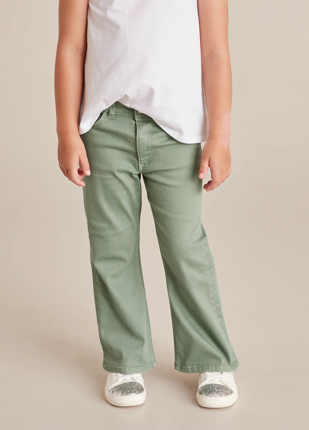 Фисташковые кэжуал демисезонные прямые брюки Boden