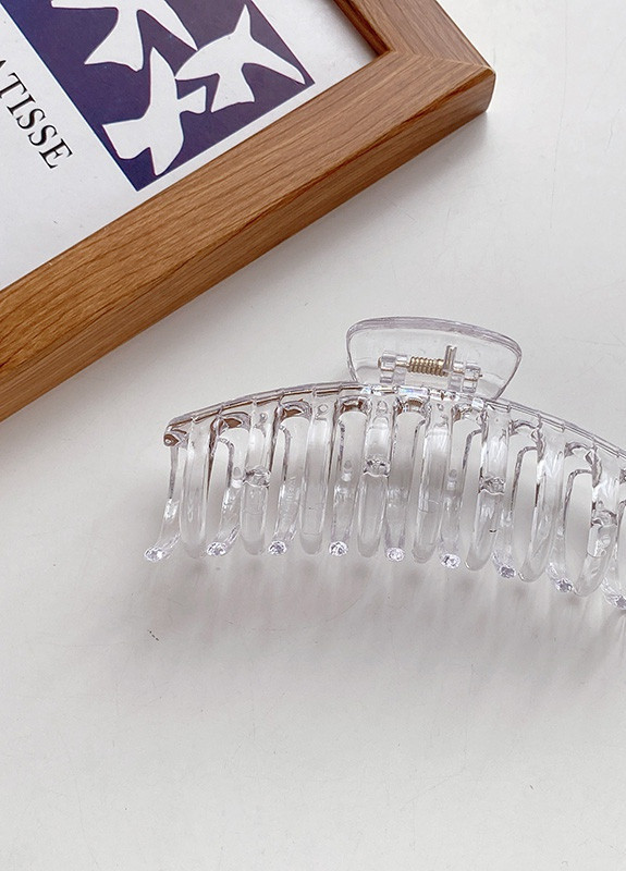 Заколка краб "Невидимые ветры", прозрачный 11 см Анна Ясеницька (252410846)