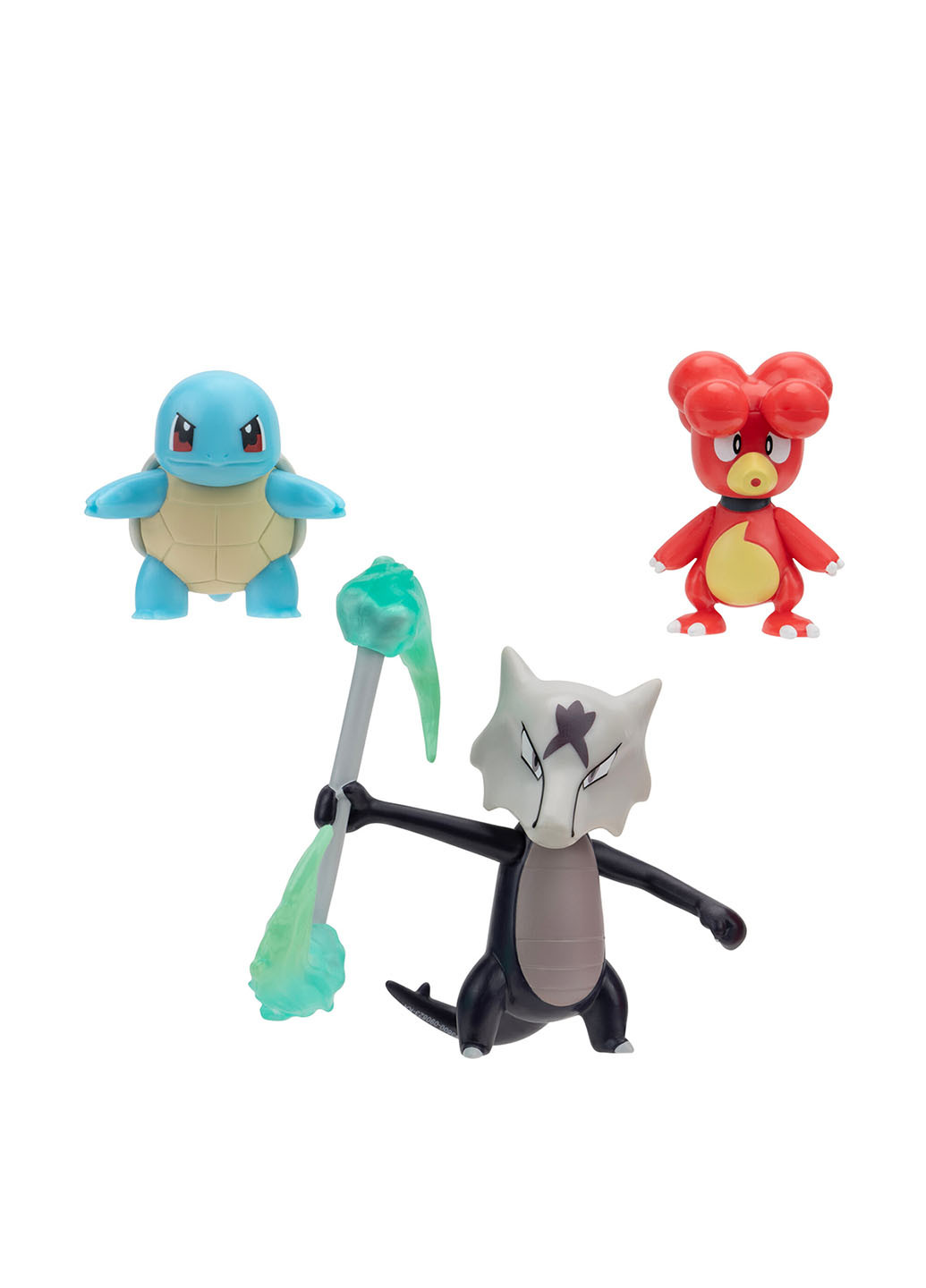 Ігрові фігурки W19 Магбі, Сквіртл та Алола Маровак (3 шт.) Pokemon (296884473)