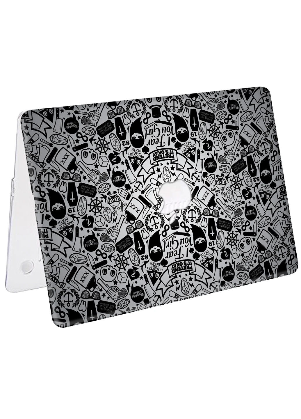 Чехол пластиковый для Apple MacBook 12 A1534 / A1931 Паттерн черепа (Skull pattern) (3365-2453) MobiPrint (218858161)