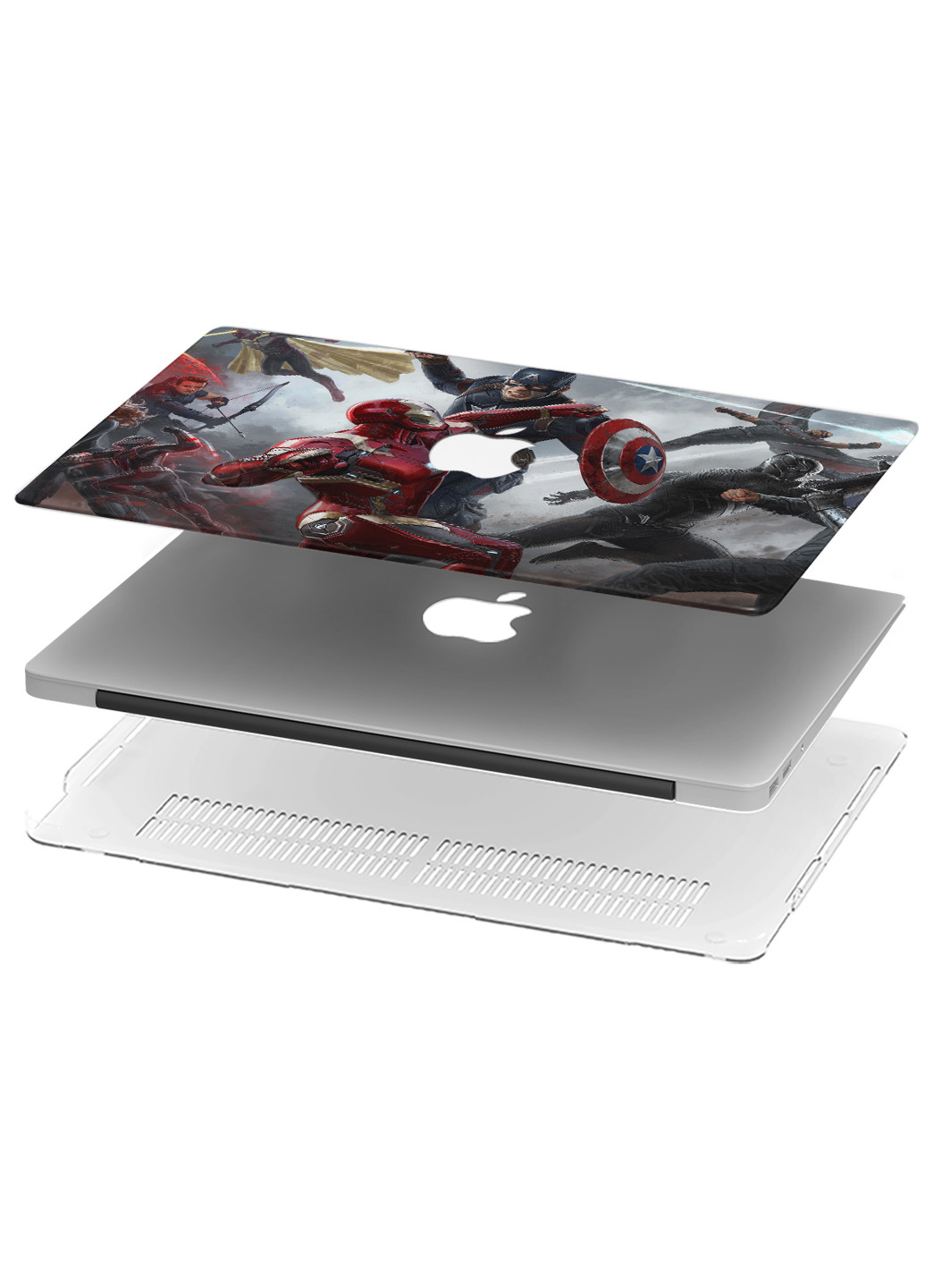 Чохол пластиковий для Apple MacBook Pro 13 A2289 / A2251 / A2338 Марвел (Marvel) (9772-1687) MobiPrint (218528728)