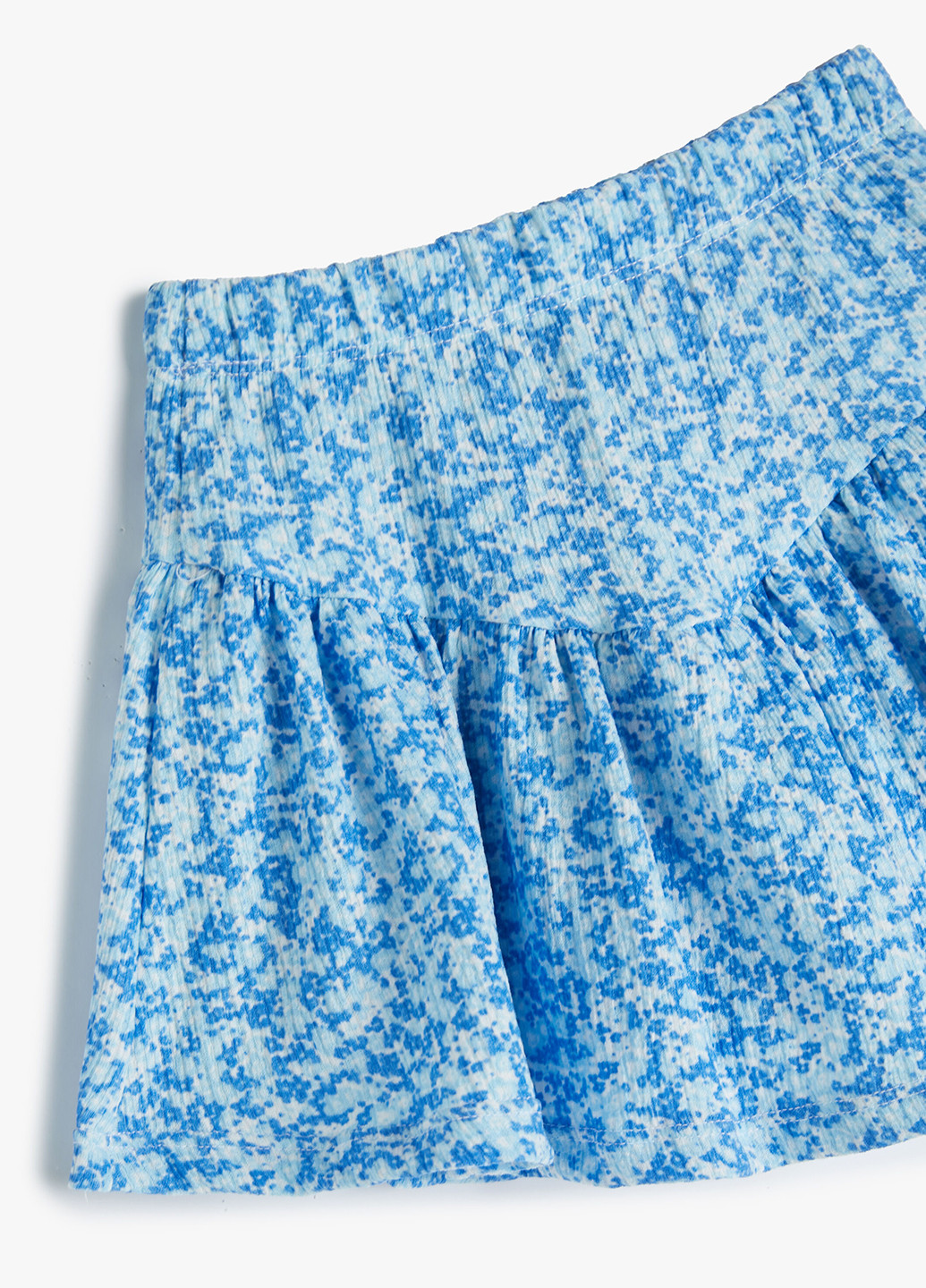 Голубая кэжуал цветочной расцветки юбка KOTON клешированная