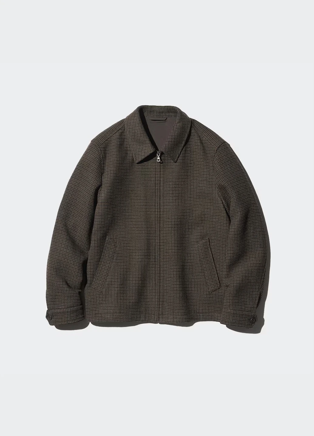 Коричневая демисезонная куртка Uniqlo