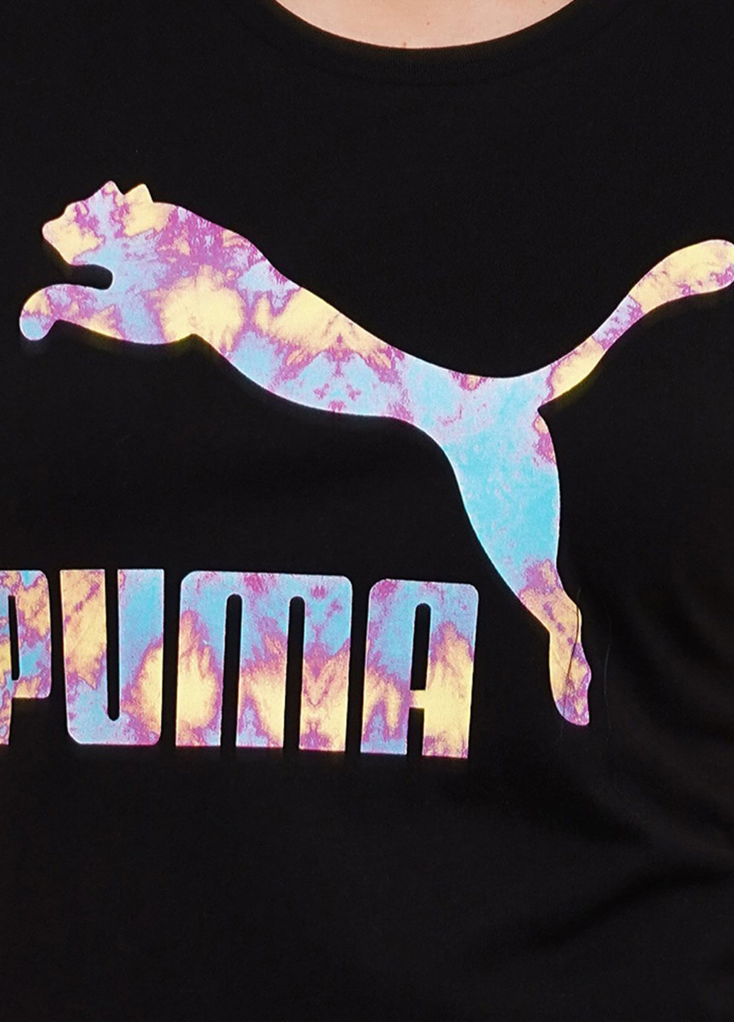 Черная всесезон футболка Puma Graphic Tee Summer Streetwear